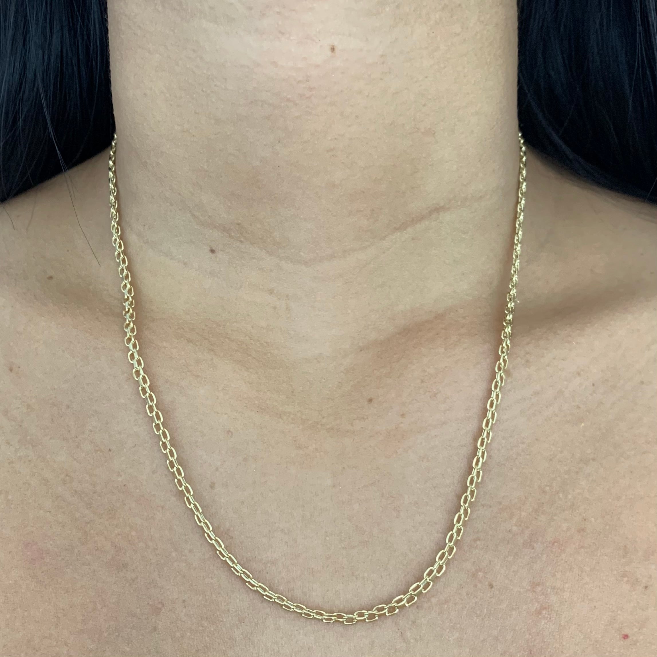 CADENA ITALY CHINA   ORO AMARILLO 18K +1/ 3,1 GR / 3 MM / 45 CM