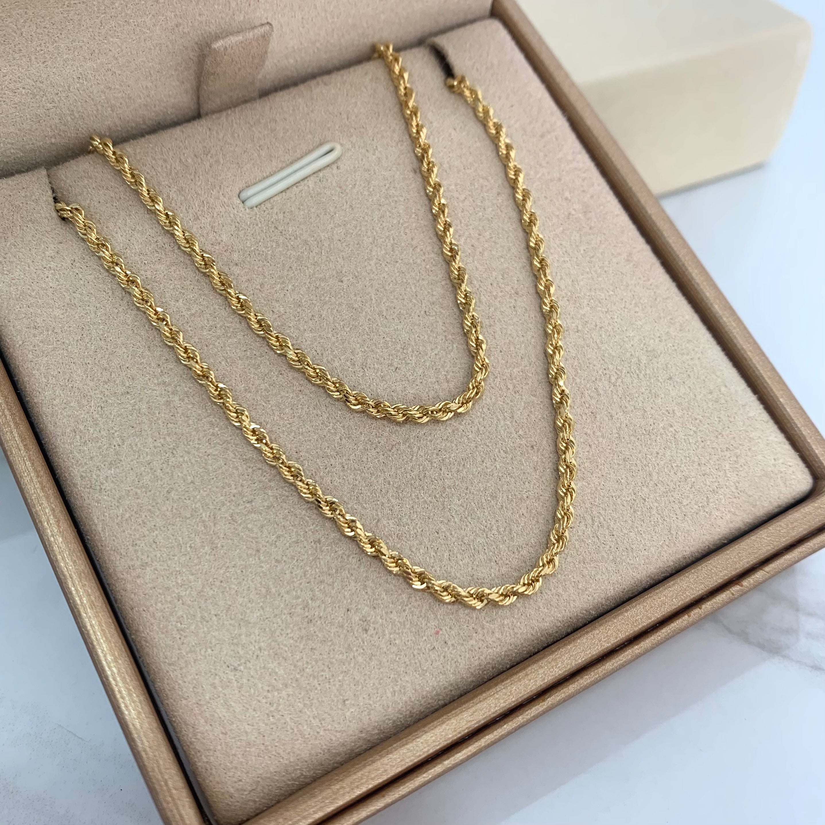 CADENA ITALY LAZO ORO AMARILLO 18K +1 / 3,2 GR / 2,2 MM / 50 CM
