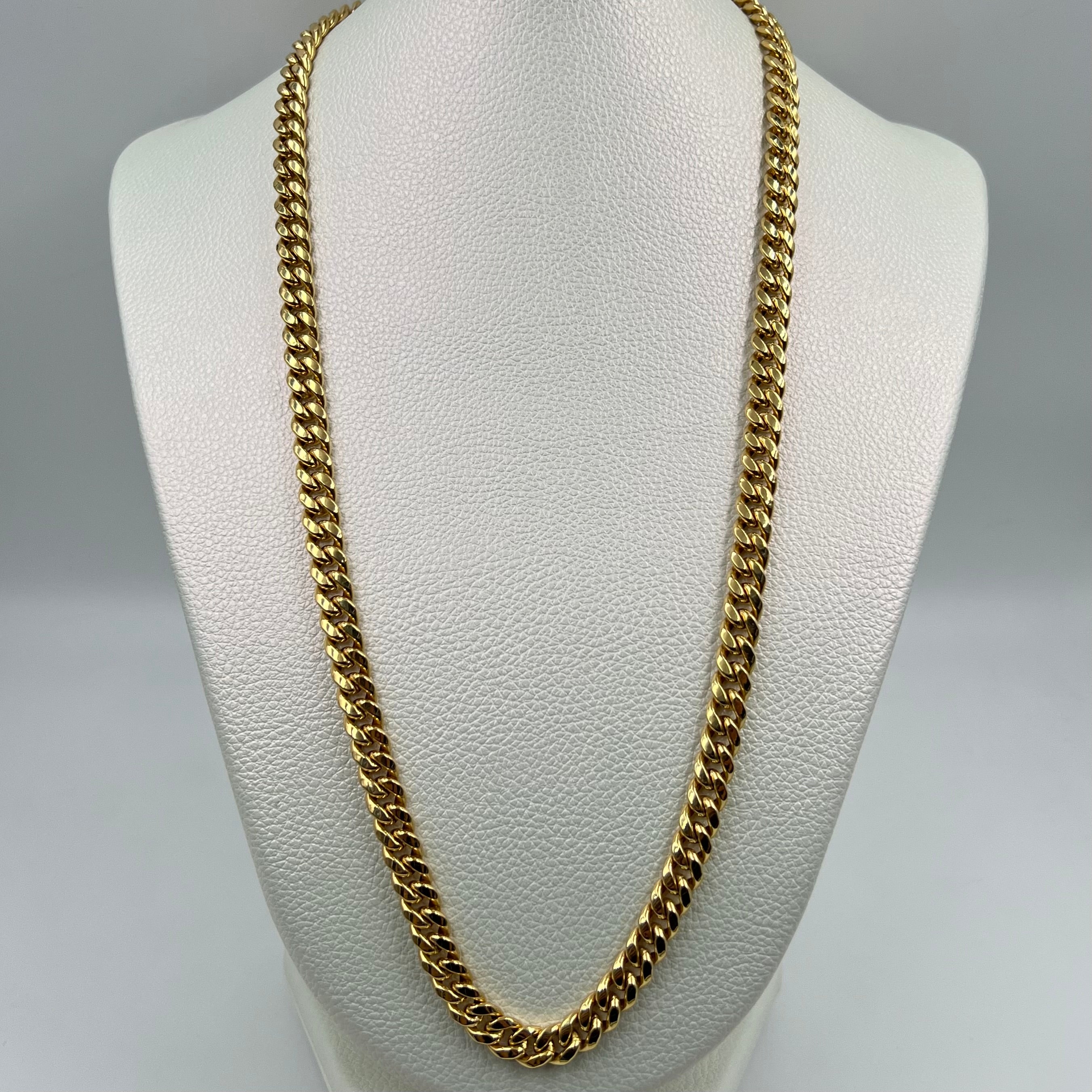 CADENA ITALY CUBANA ORO AMARILLO 18K +1 / 17,45 GR / 7,5 MM / 60 CM