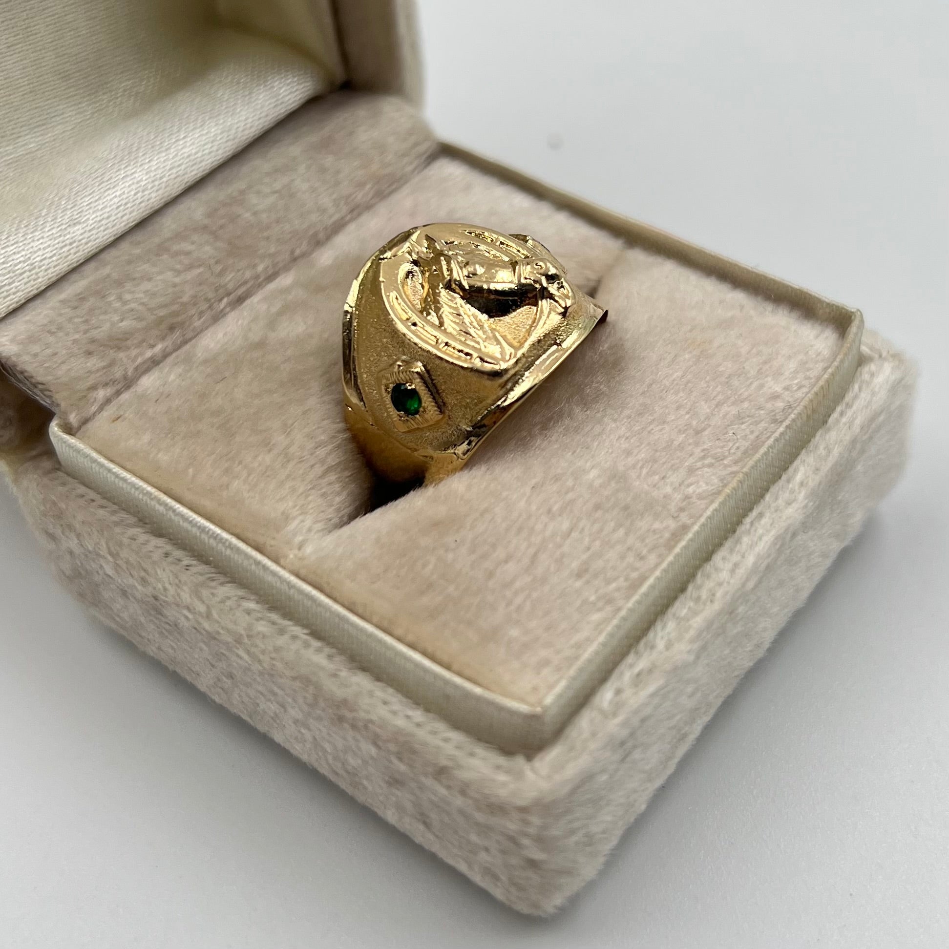 ANILLO HERRADURA  ORO AMARILLO 18K / TALLA 10/5 / 3,44 GR / 17 MM