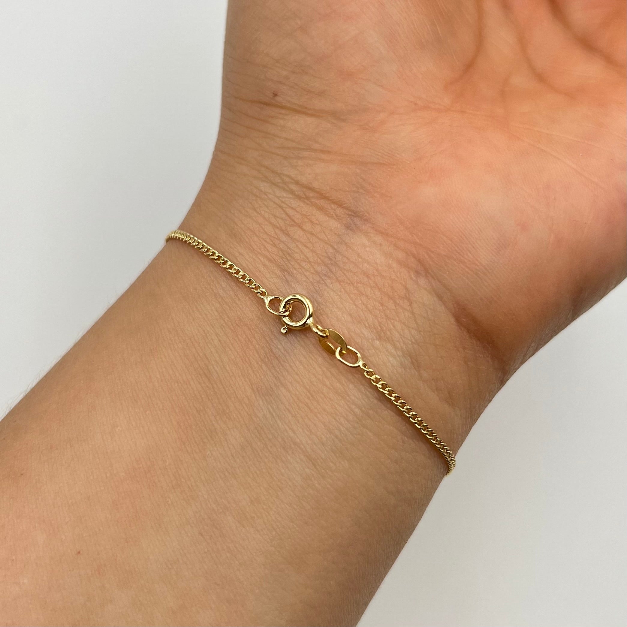 PULSO ITALY CUBANO  ORO AMARILLO 18K +3 / 0,77 GR / 1,4 MM / 18 CM