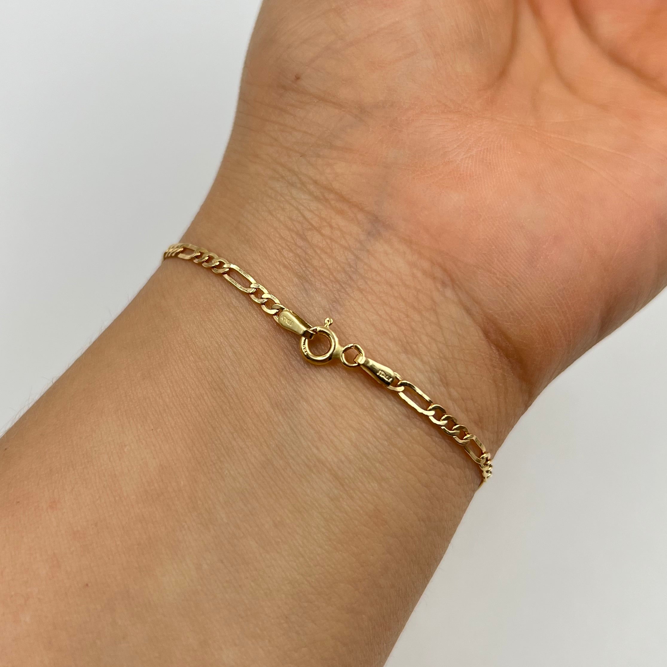 PULSO ITALY FIGARO 3X1 ORO AMARILLO 18K +3 / 1,13 GR / 2,4 MM / 18 CM