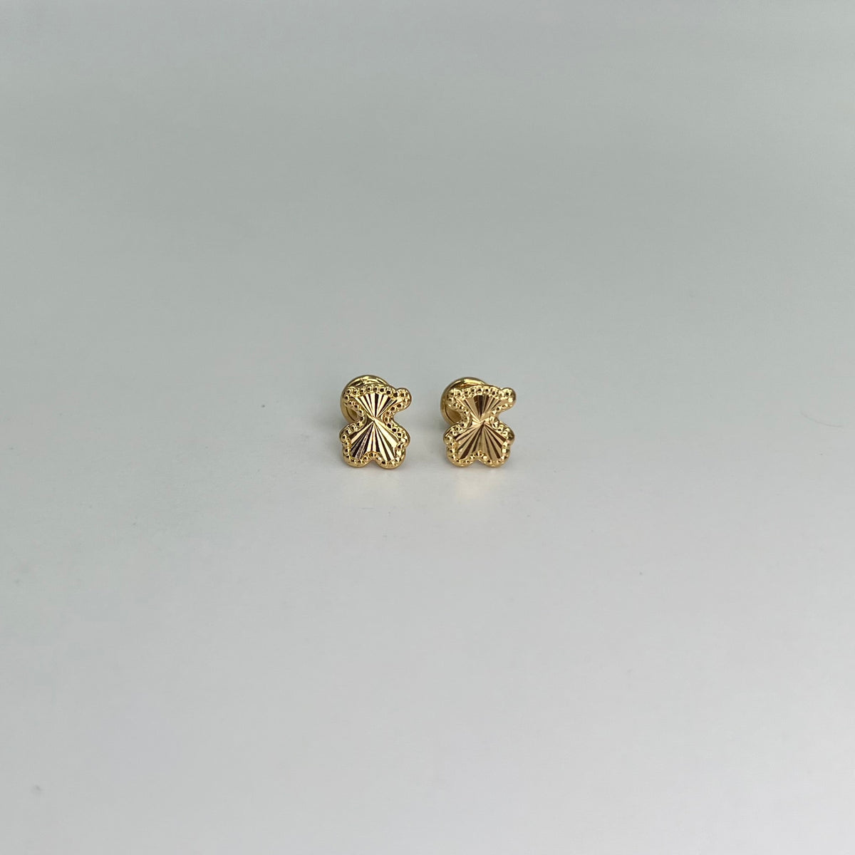 TOPOS OSO DIAMANTADO ORO AMARILLO 18K 0,72 GR / 6 MM