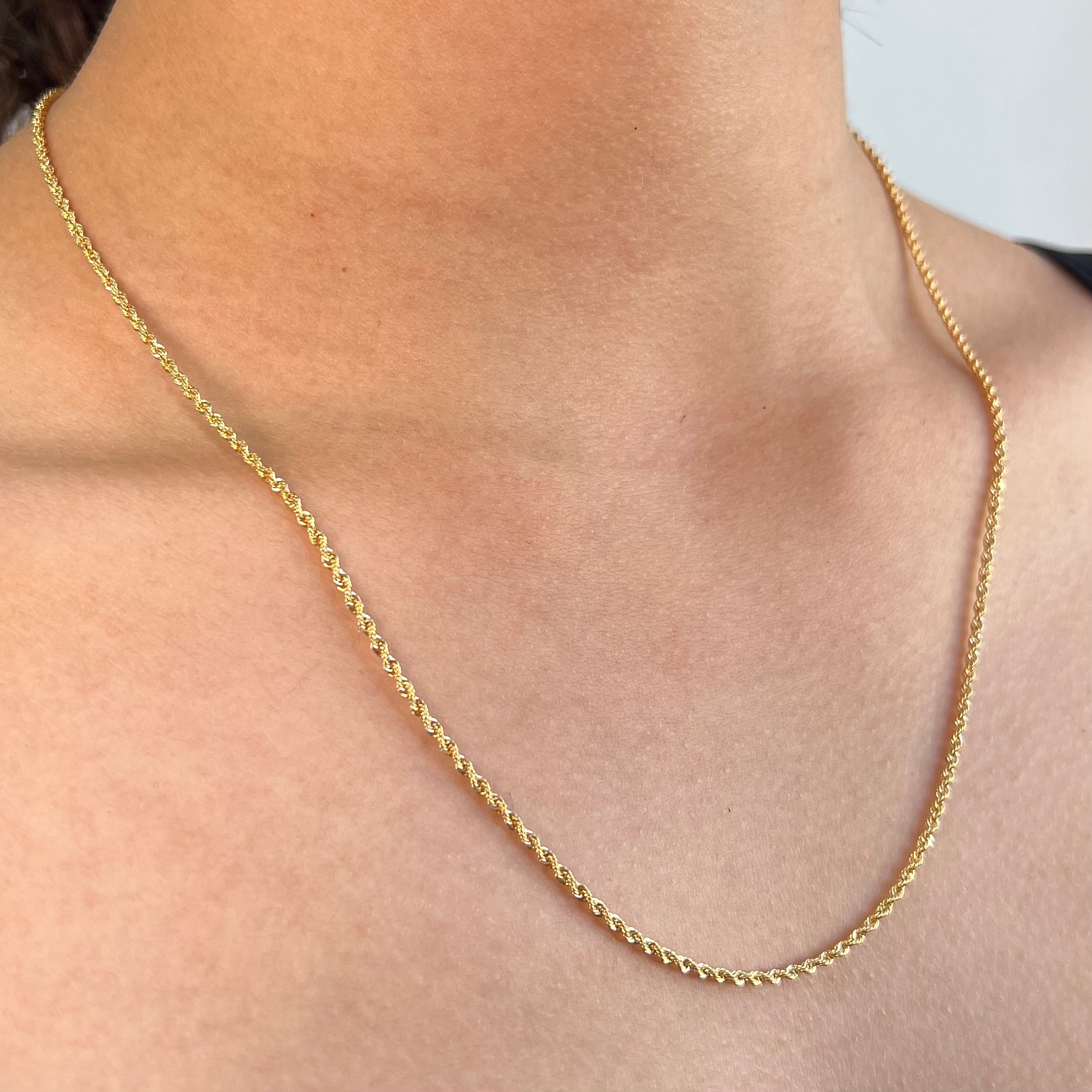CADENA ITALY LAZO ORO AMARILLO 18K +3 / 1,8 GR / 1,6 MM / 50 CM