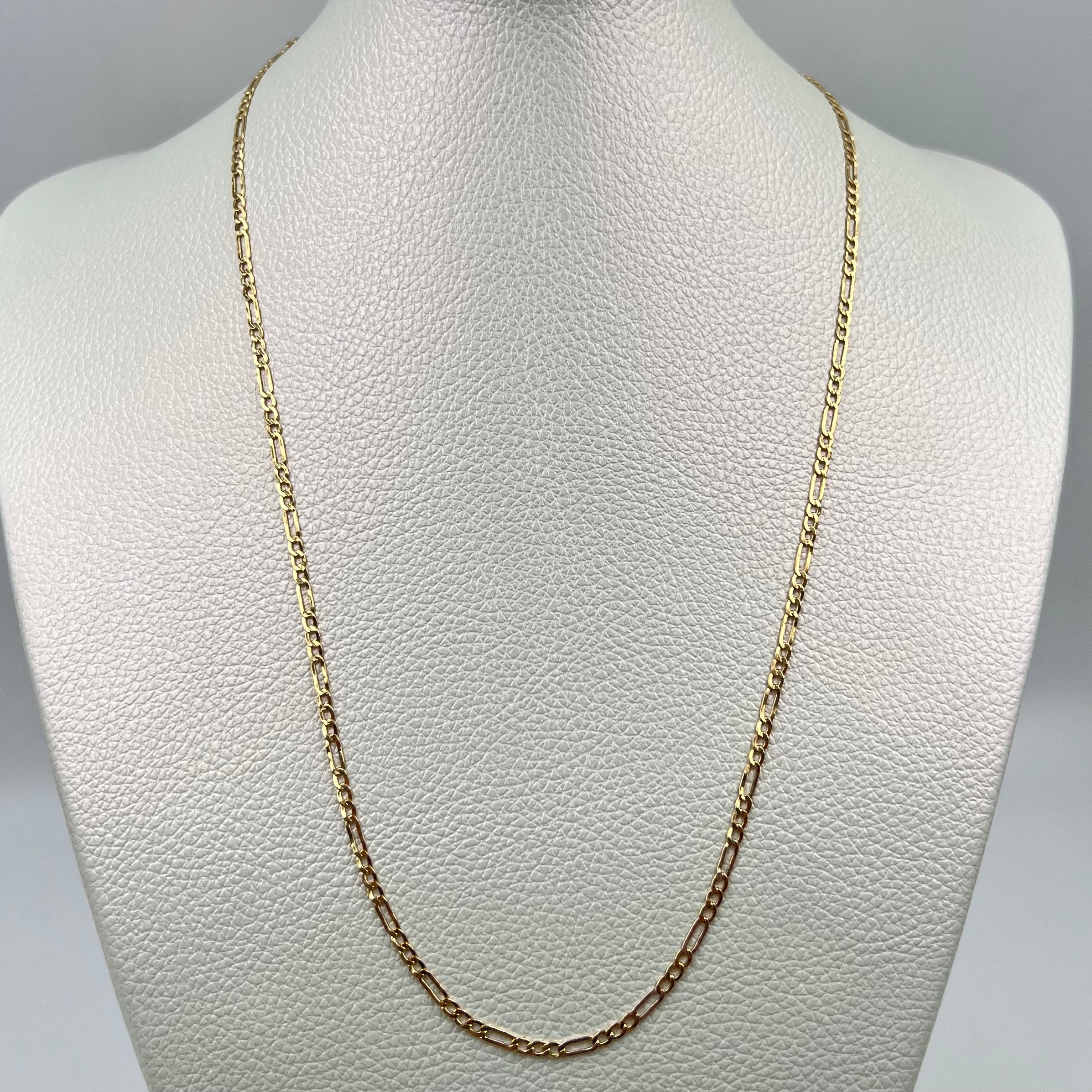 CADENA ITALY FIGARO ORO AMARILLO 18K +3 / 2,6 GR / 2,5 MM / 50 CM