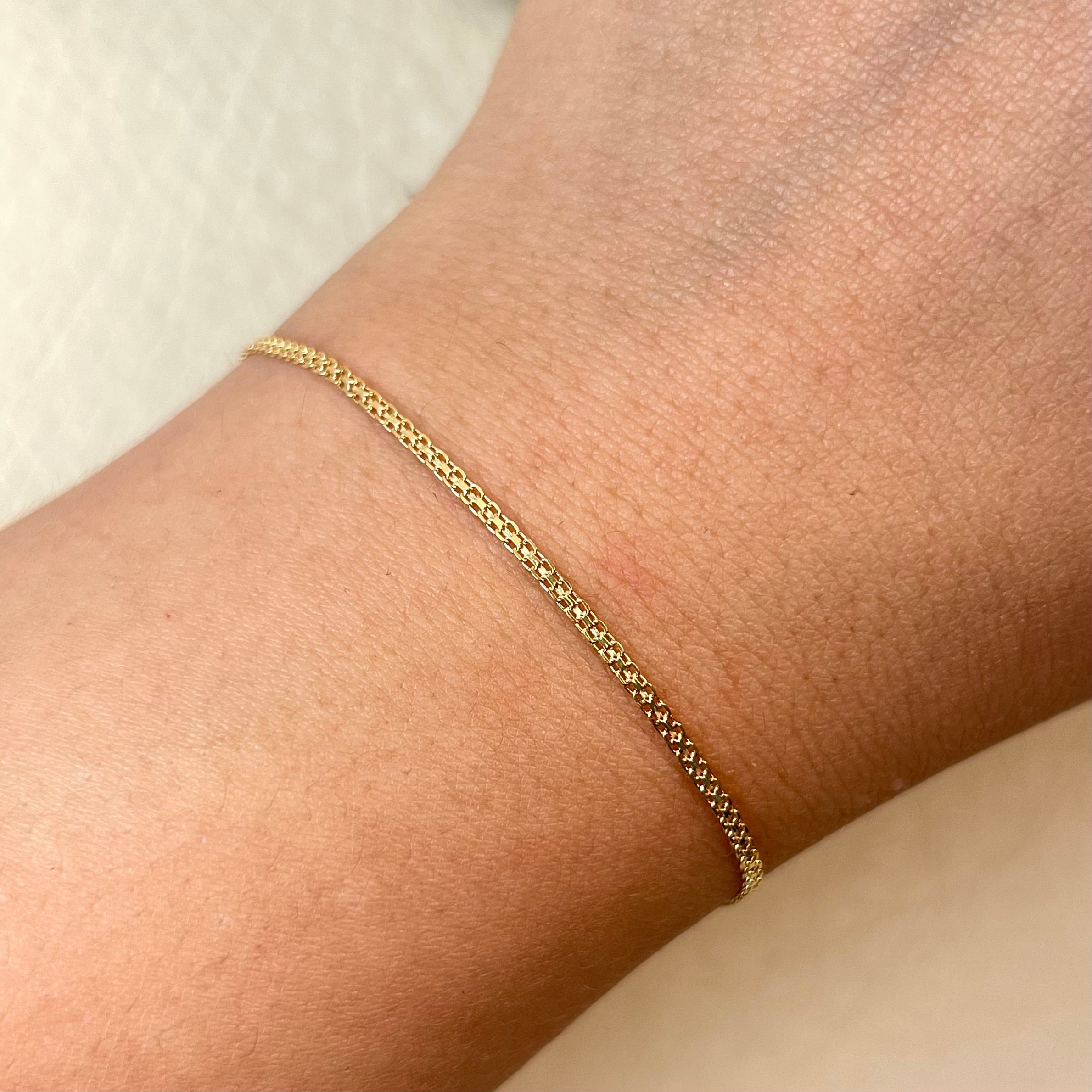PULSO ITALY CHINO ORO AMARILLO 18K +3 / 1,3 GR / 1,2 MM / 19 CM