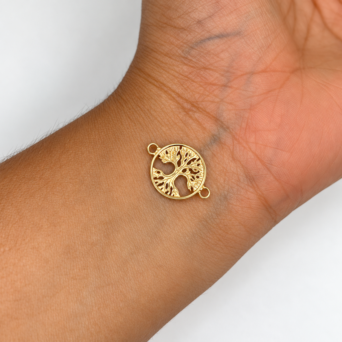 HERRAJE ARBOL DE LA VIDA ORO AMARILLO 18K 0,74 GR / 1,8 CM