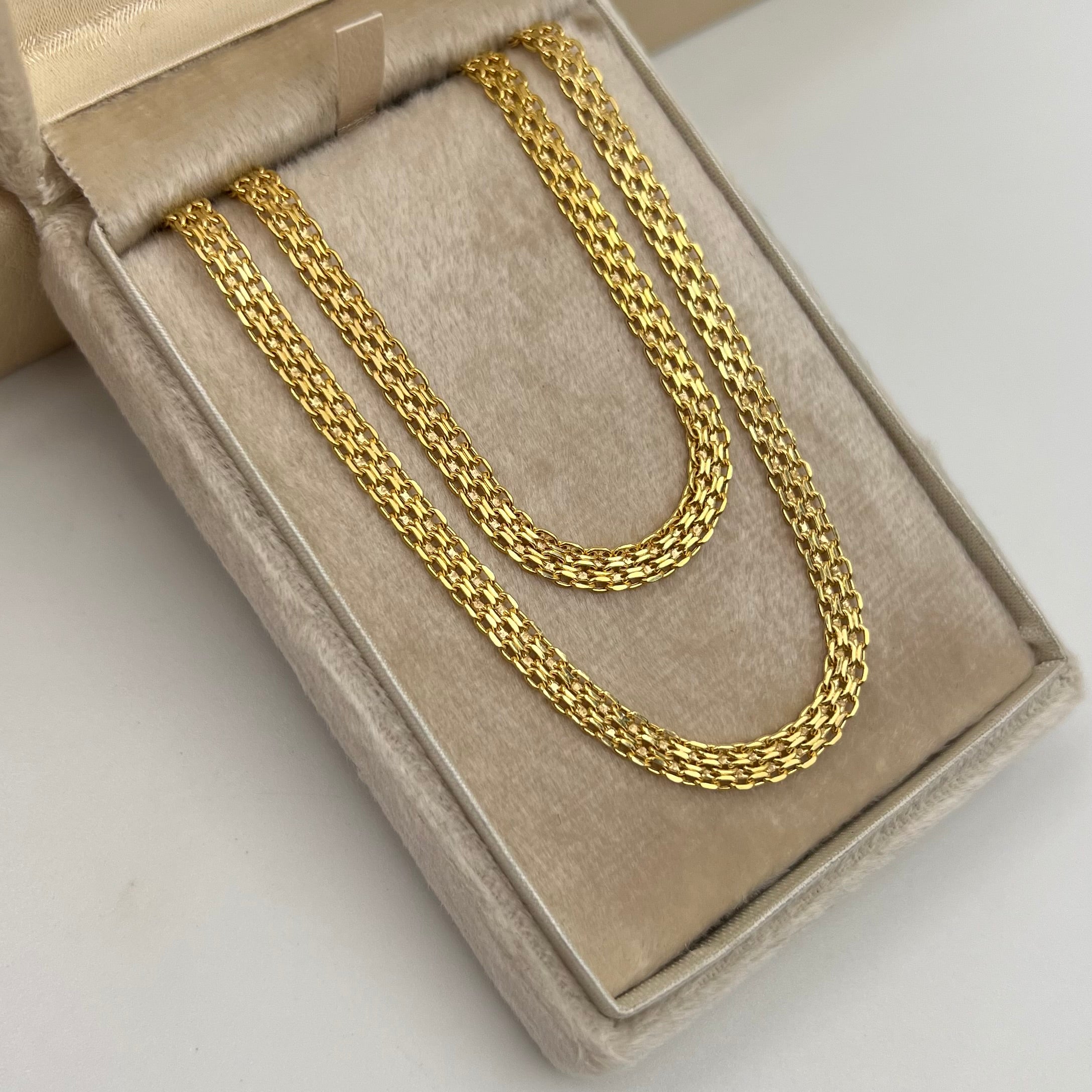 CADENA ITALY CHINA ORO AMARILLO 18K +3 / 8,32 GR / 4 MM / 60 CM