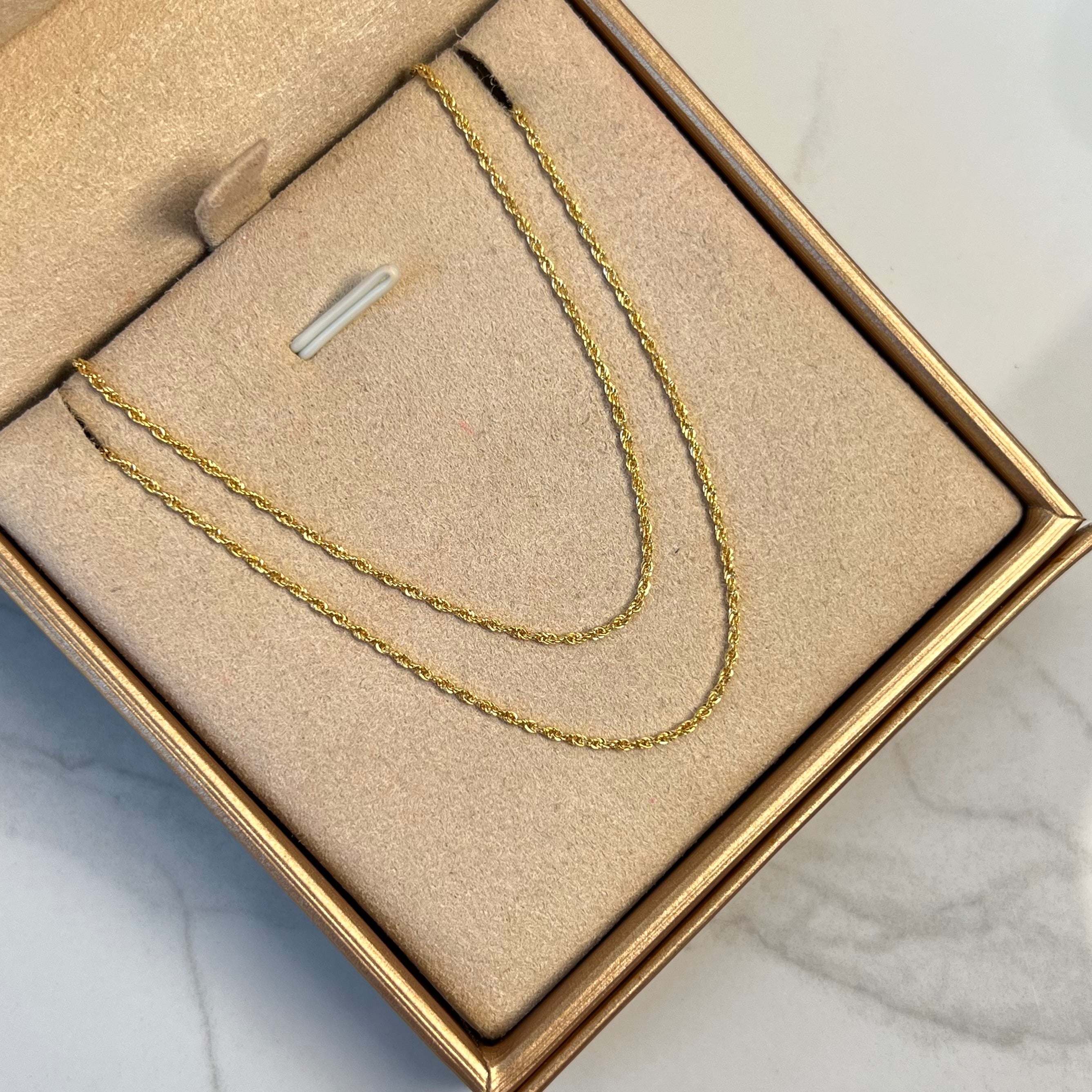 CADENA ITALY LAZO  ORO AMARILLO 18K +3 / 1,10 GR / 1,2 MM / 60 CM