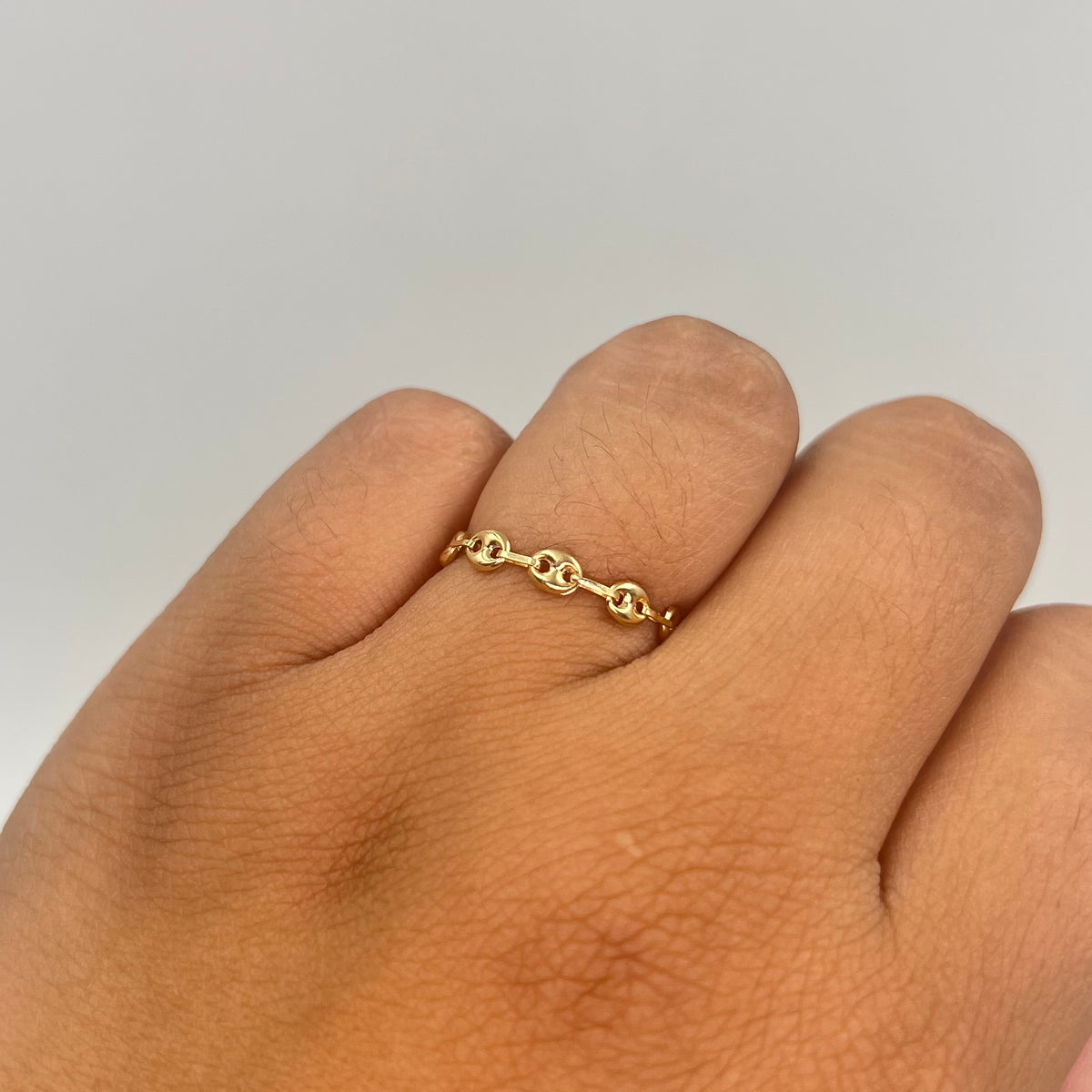 ANILLO BABY GC ORO AMARILLO 18K / TALLA 10/5 / 0,54 GR / 3 MM