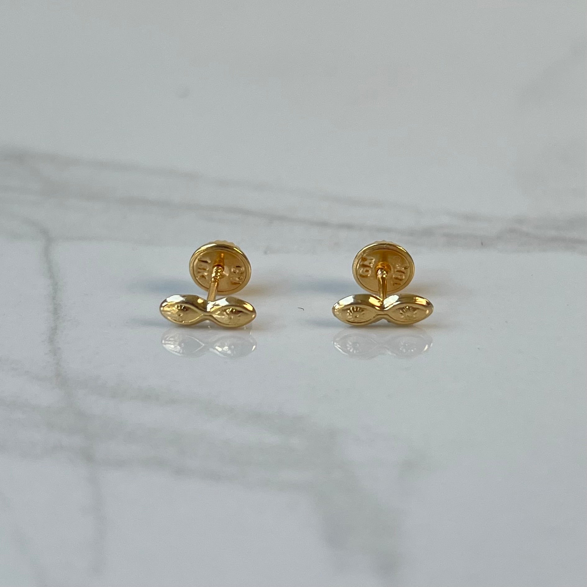 TOPOS OJOS SANTA LUCIA  ORO AMARILLO 18K 0,52 GR / 3 MM