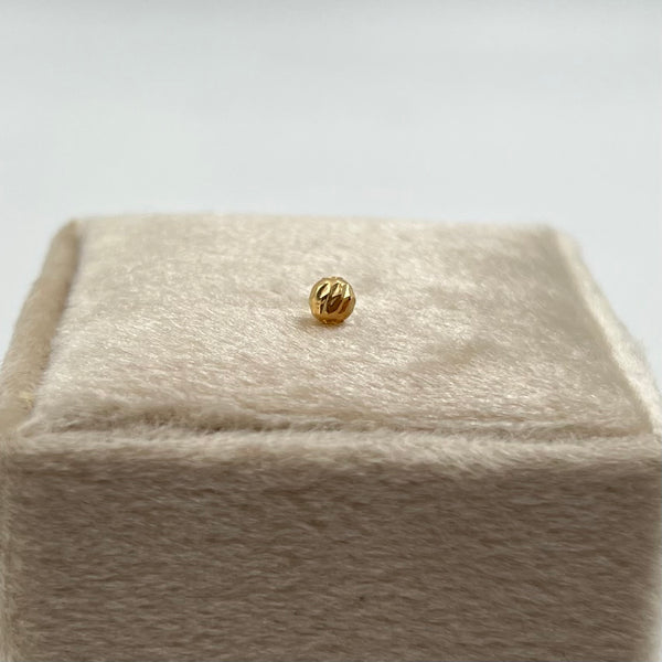 BOLA DIAMANTADA 4MM / NAC ORO AMARILLO