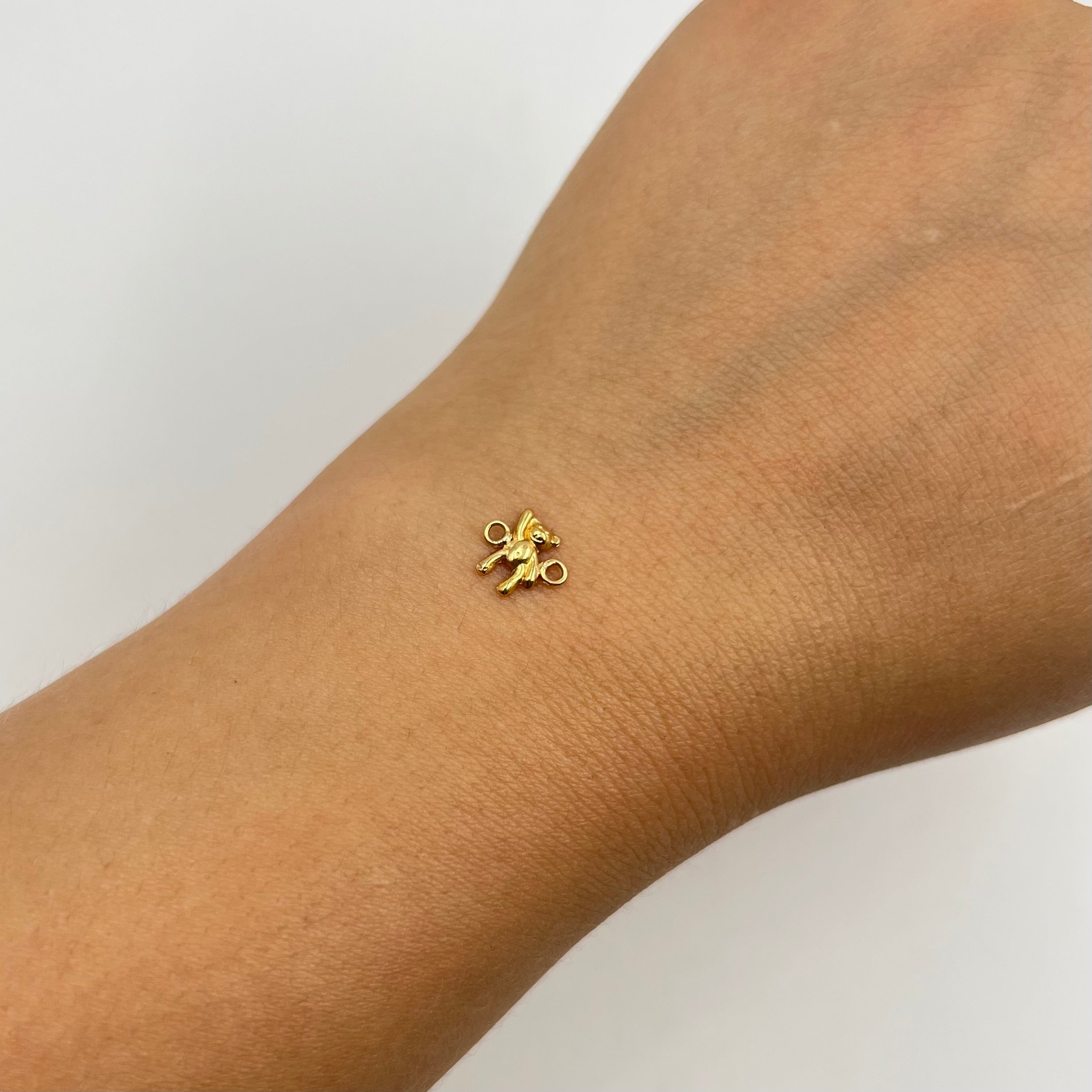 HERRAJE OSO  ORO AMARILLO 18K 0,2 GR / 1 CM