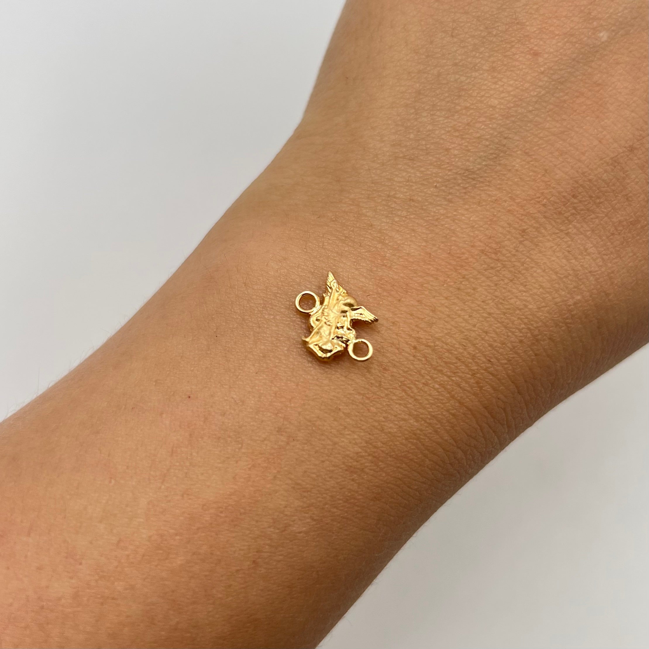 HERRAJE SAN MIGUEL ARCANGEL  ORO AMARILLO 18K 0,43 GR / 1,3 CM