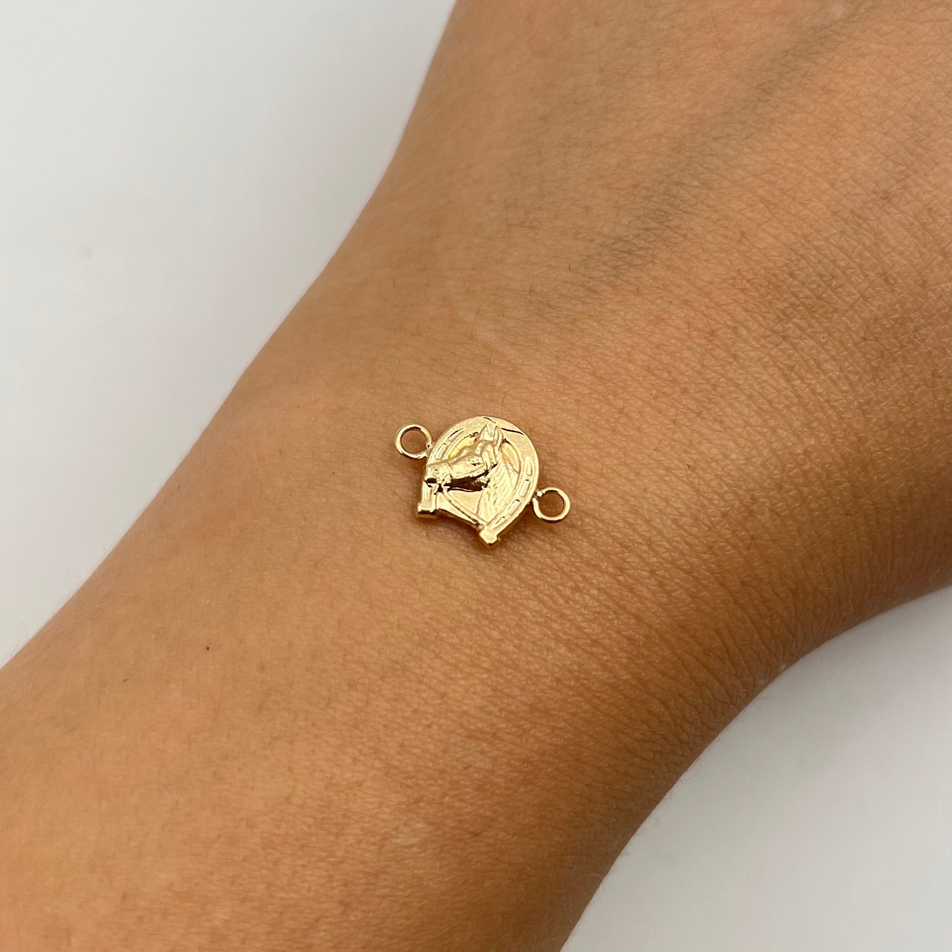 HERRAJE HERRADURA  ORO AMARILLO 18K 0,51 GR / 1,5 CM