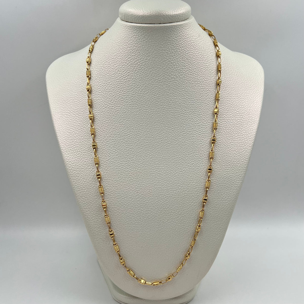 CADENA RUSTICA REAZA ITALY ORO AMARILLO 18K +1 / 10 GR / 3 MM / 60 CM