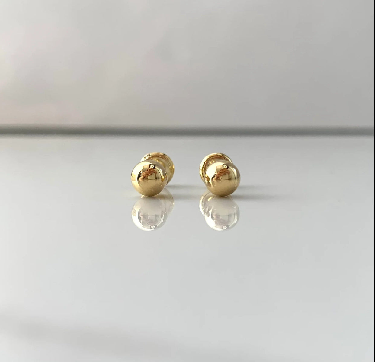 TOPOS BOLA LISA  ORO AMARILLO 18K 0,6 GR / 5 MM
