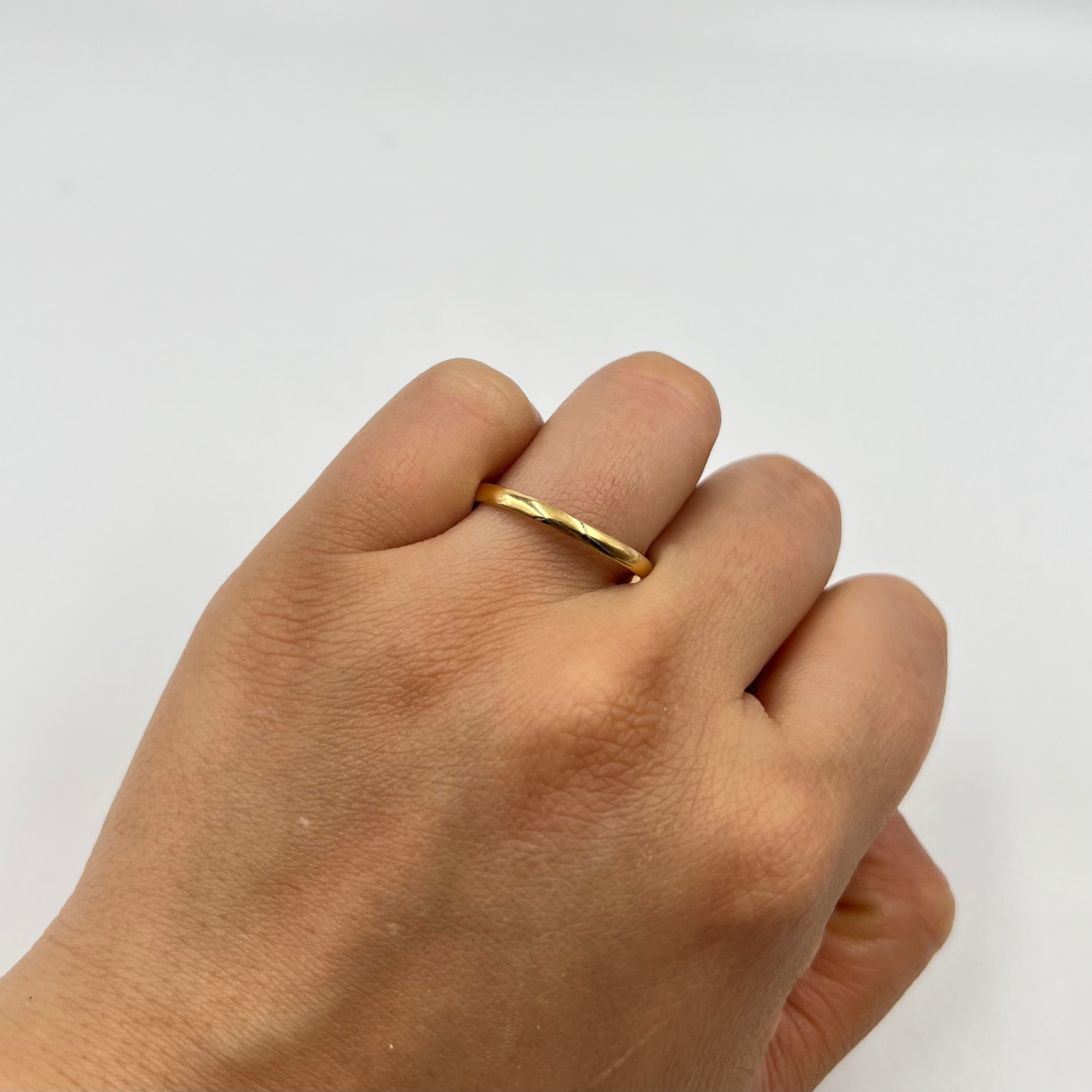 ANILLO ARGOLLA LISA  ORO AMARILLO 18K / TALLA 12/5 / 1,14 GR / 2 MM