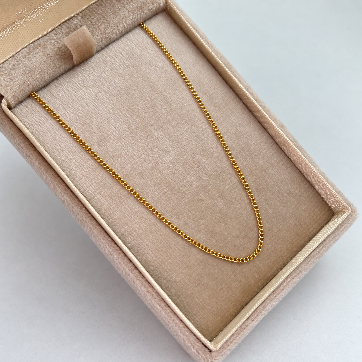 PULSO ITALY MINI CUBANA ORO AMARILLO 18K +3 / 0,85 GR / 1,4 MM / 19 CM
