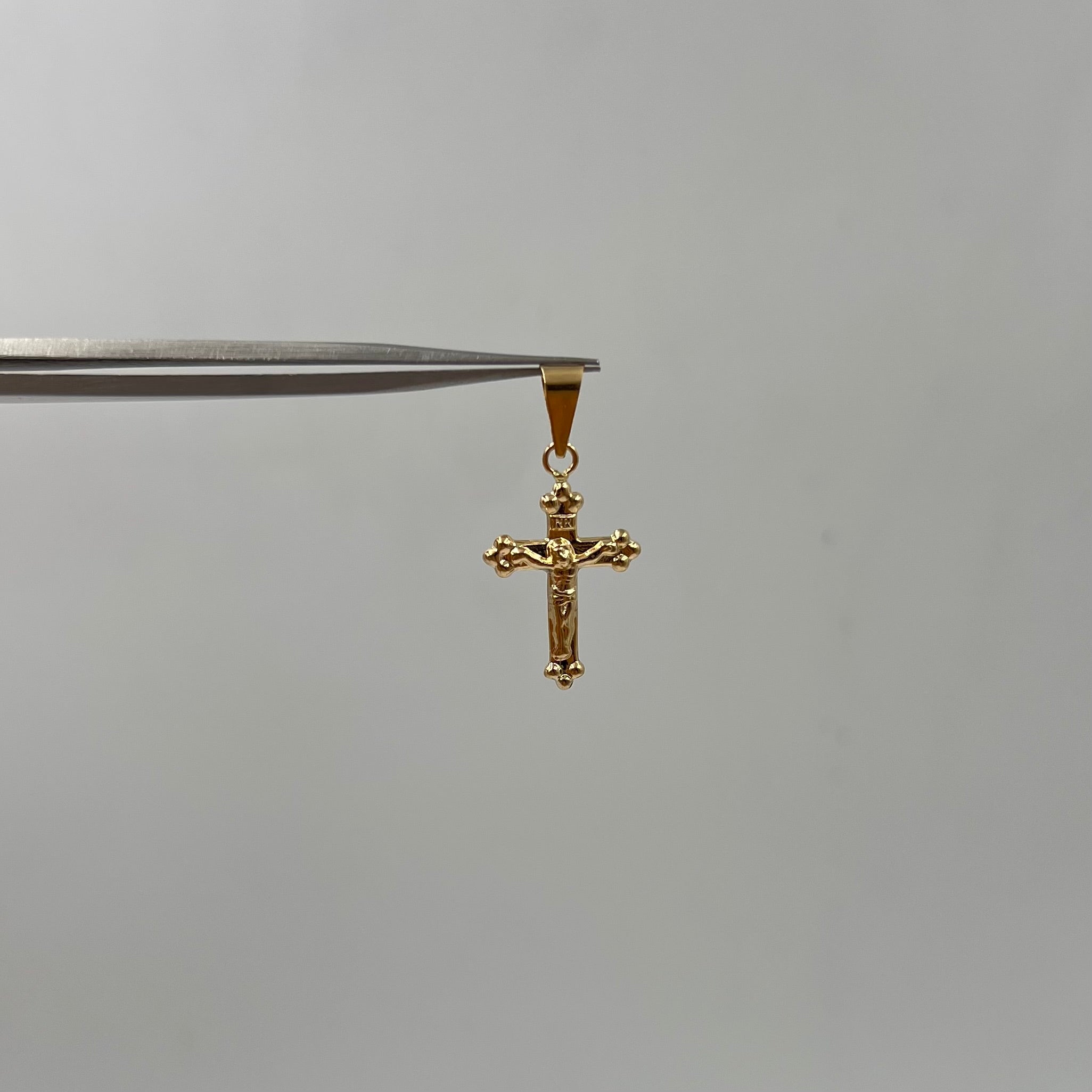 DIJE CRUZ ORO AMARILLO 18K 0,6 GR / 2 MM / 2,1 CM