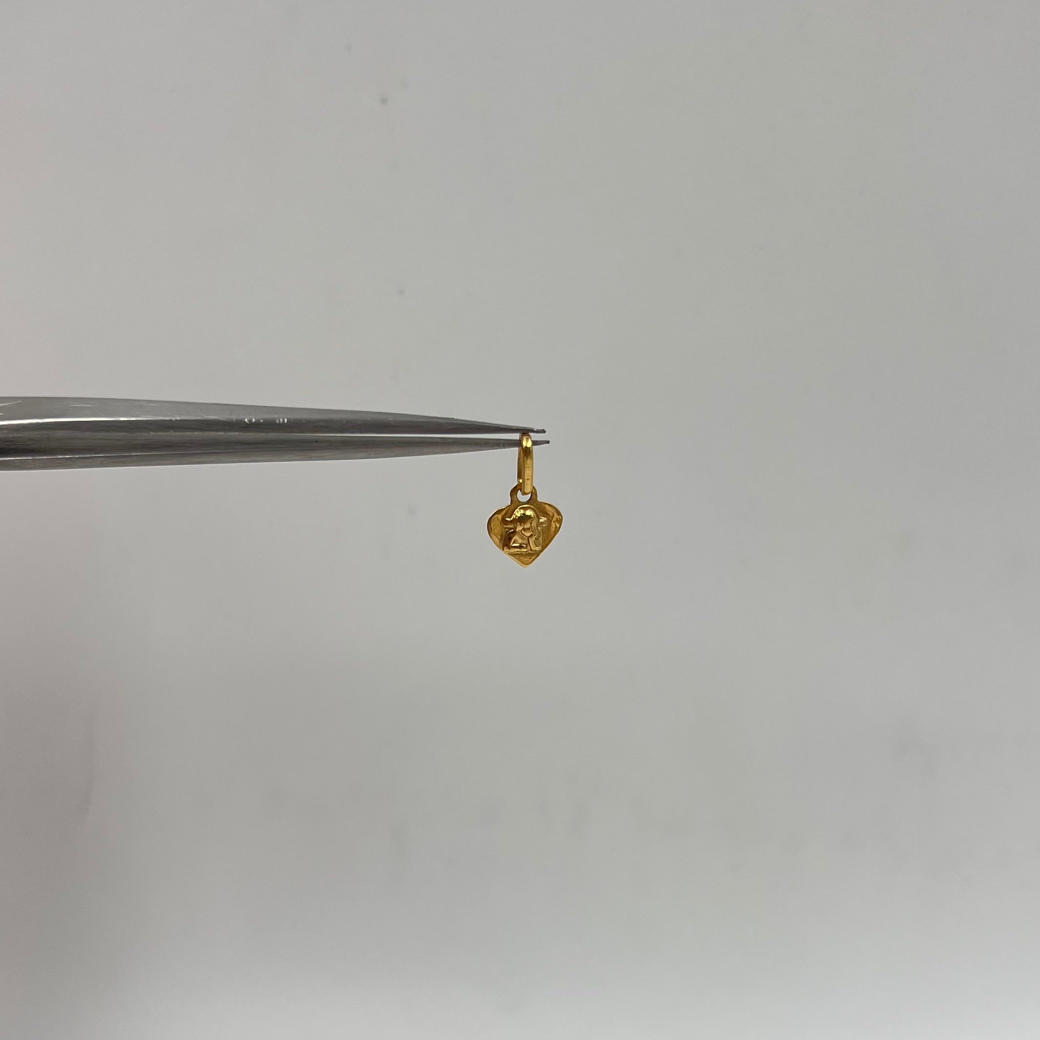 DIJE ANGEL DE LA GUARDA  ORO AMARILLO 18K 0,36 GR / 7 MM / 0,8 CM