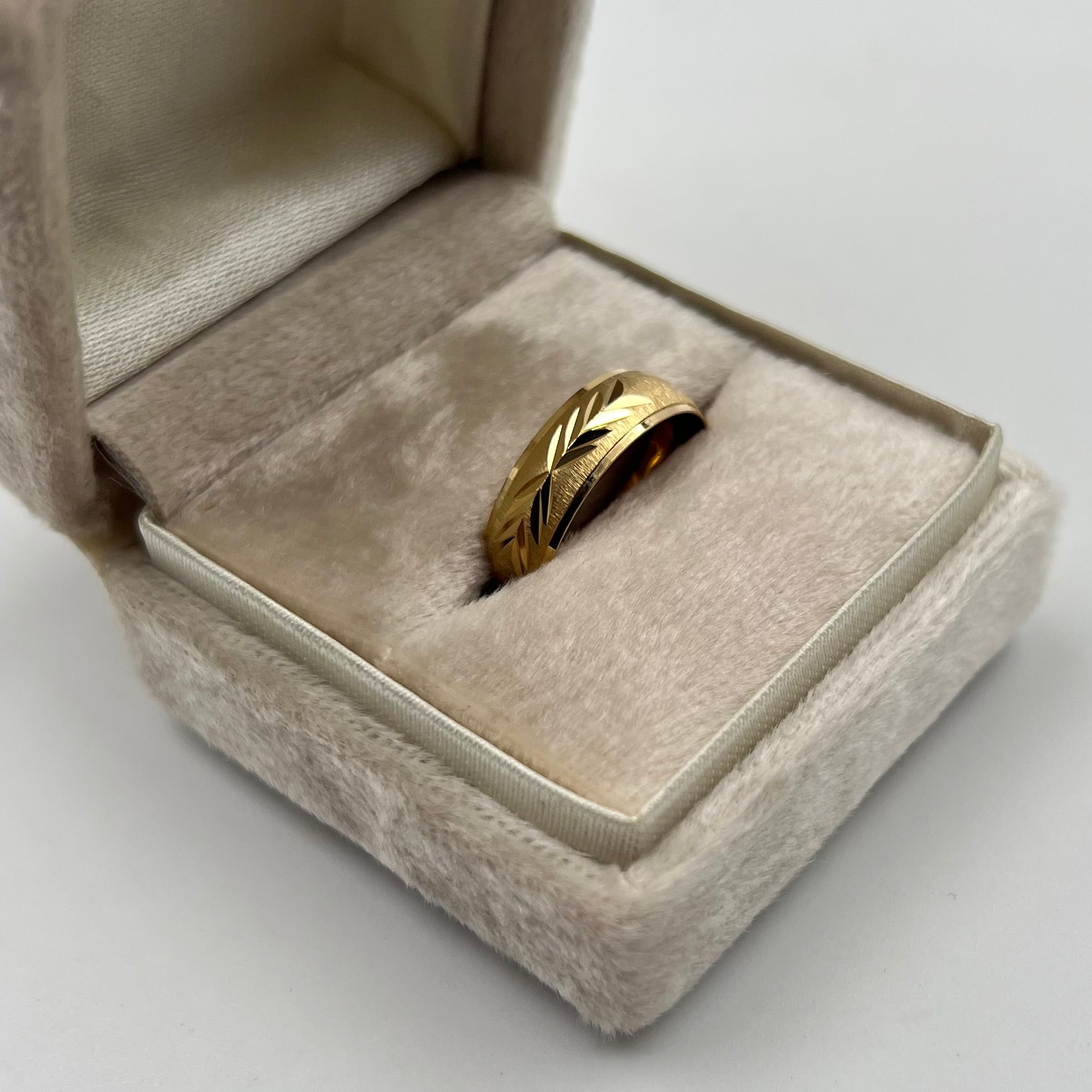 ANILLO ARGOLLA MATIZADA ORO AMARILLO 18K / TALLA 9/ 3/4 / 1,99 GR / 6 MM