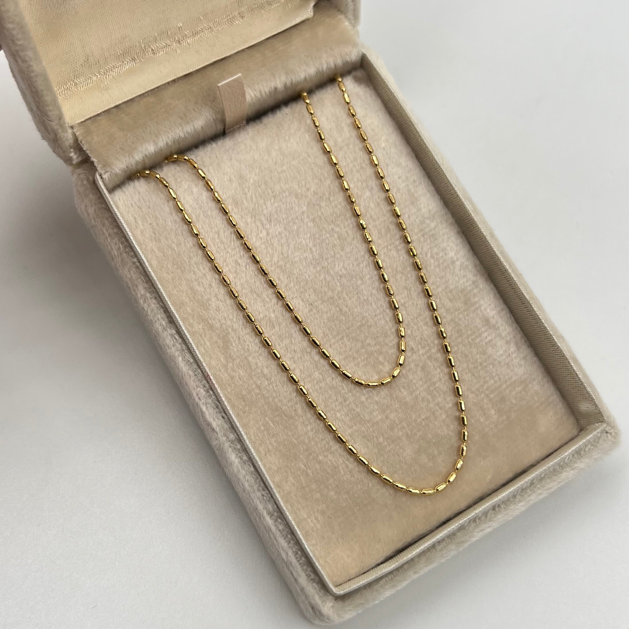 CADENA ITALY MORSE ORO AMARILLO 18K +3 / 3,45 GR / 1,22 MM / 45 CM