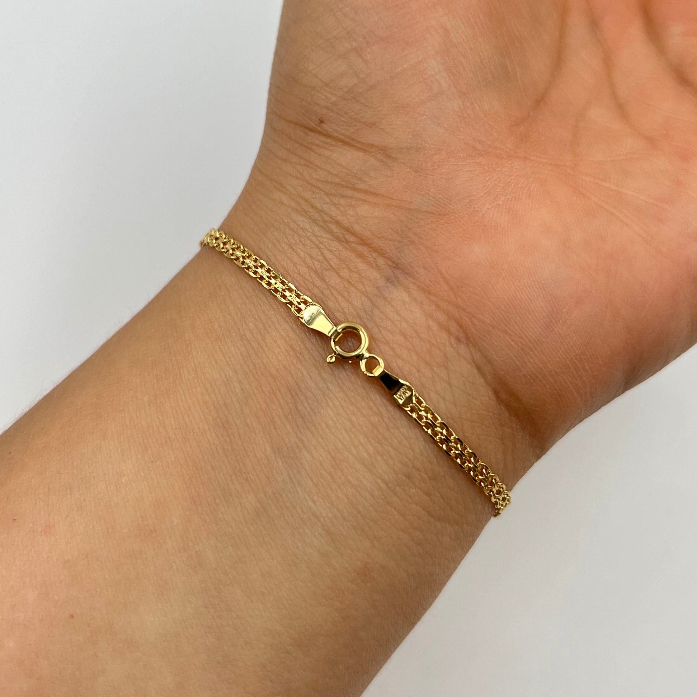 PULSO ITALY CHINA  ORO AMARILLO 18K +3 / 2,54 GR / 2,6 MM / 19 CM