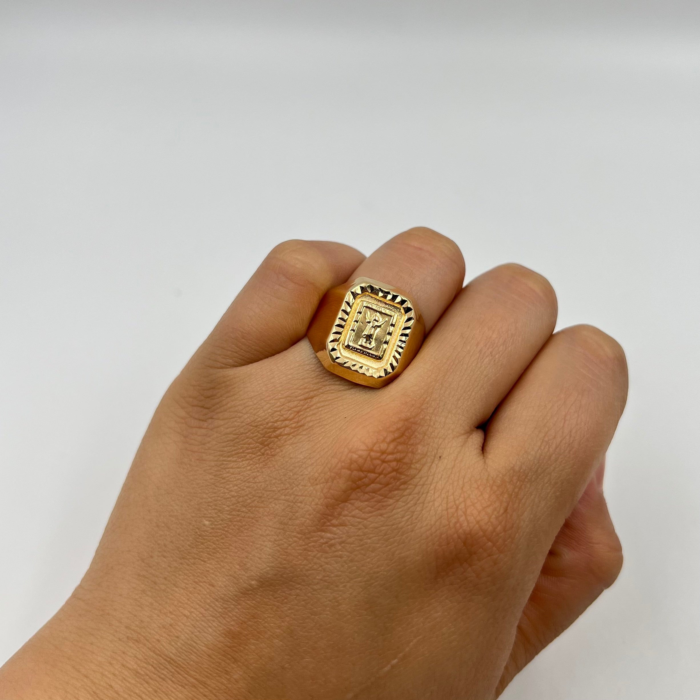 ANILLO DIVINI NIÑO ORO AMARILLO 18K / TALLA 9 / 3,78 GR / 18 MM