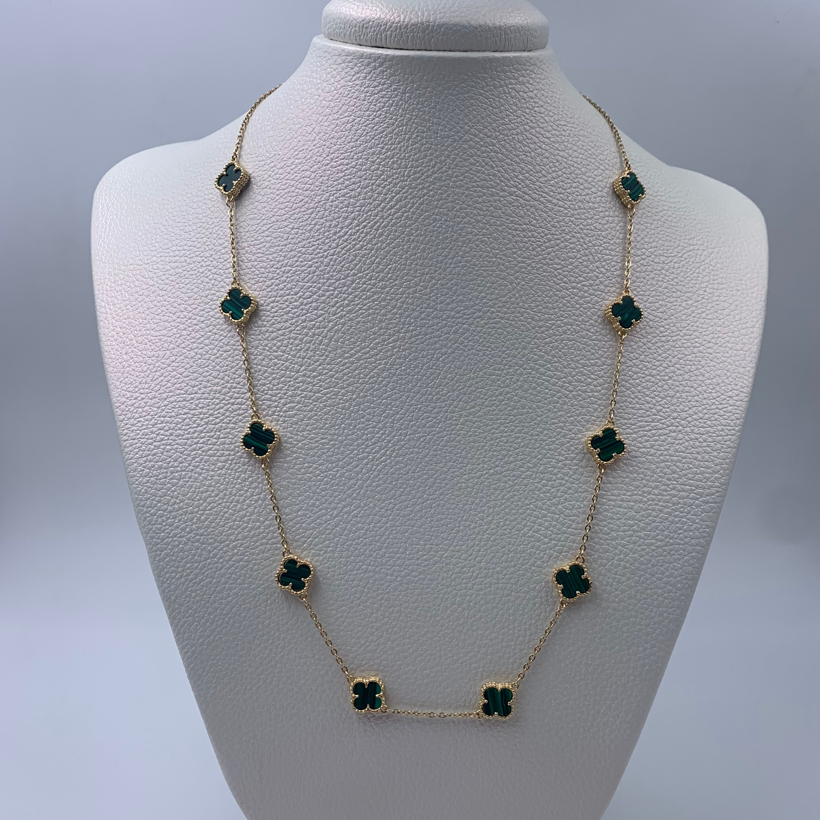 CADENA TREBOL POR FABRICACIÓN  ORO AMARILLO 18K +4 / 13 GR / 4 MM / 50 CM