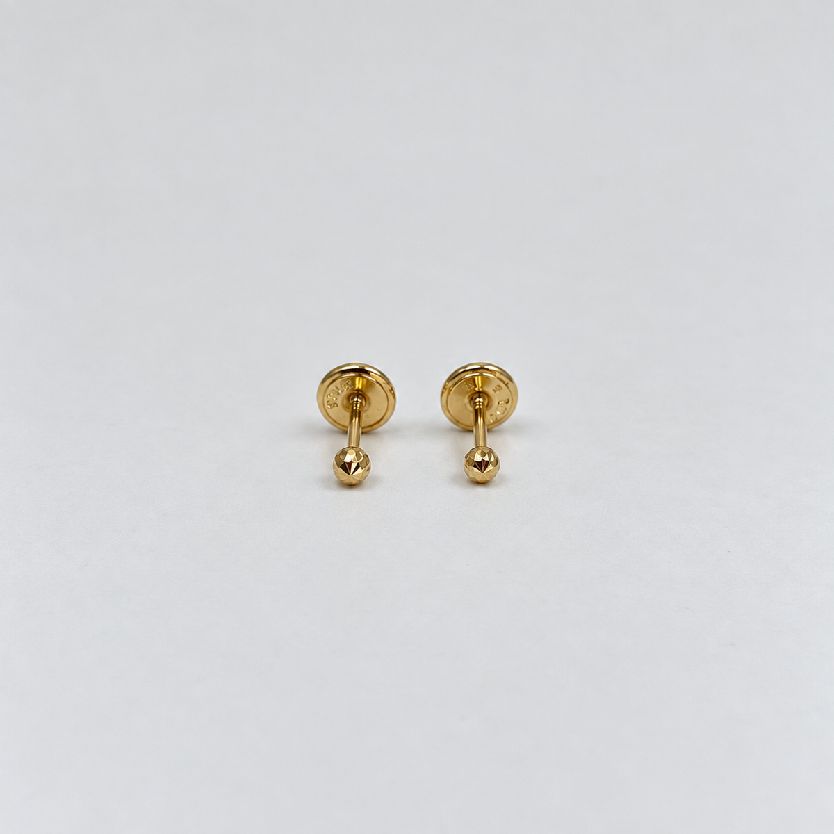 TOPOS BOLA DIAMANTADA ORO AMARILLO 18K 0,45 GR / 3 MM