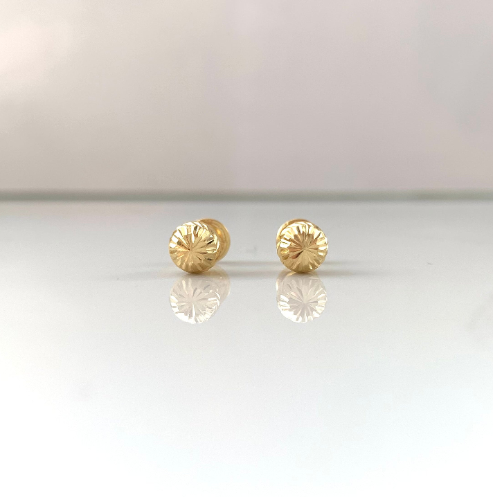 TOPOS BOLA DIAMANTADA  ORO AMARILLO 18K 0,63 GR / 5 MM