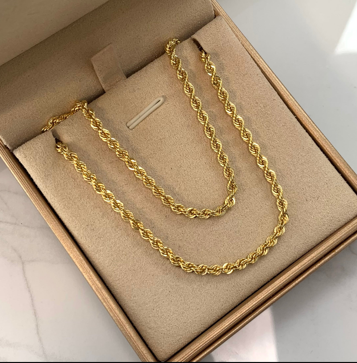 CADENA ITALY LAZO  ORO AMARILLO 18K +3 / 8,65 GR / 3,2 MM / 60 CM