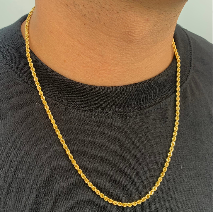 CADENA ITALY LAZO  ORO AMARILLO 18K +3 / 8,65 GR / 3,2 MM / 60 CM