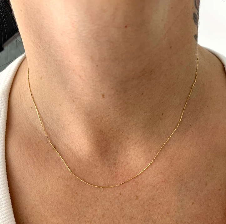 CADENA ITALY VENECIANA  ORO AMARILLO 18K +3 / 0,95 GR / 0,5 MM / 40 CM