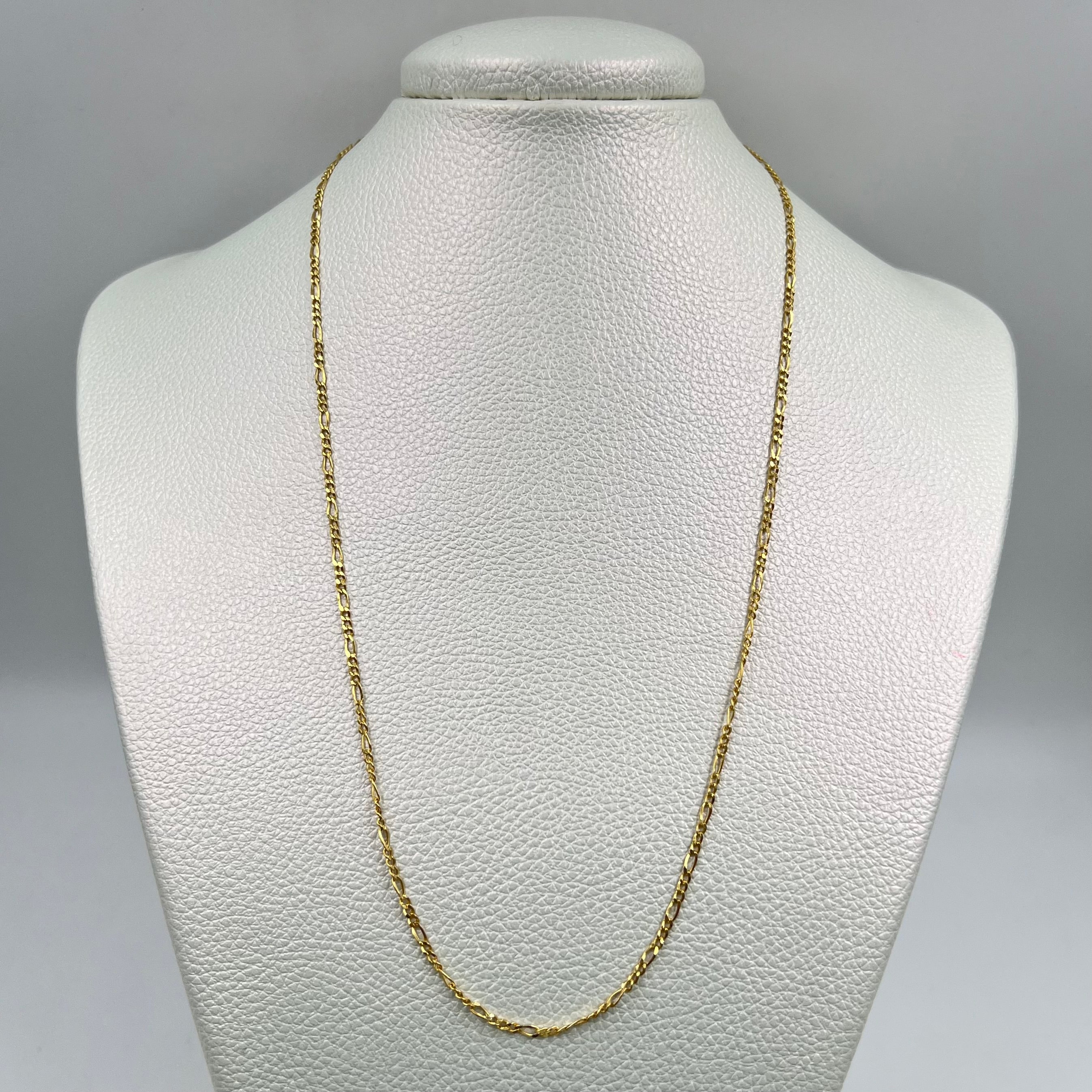 CADENA ITALY FIGARO 3X1 ORO AMARILLO 18K +3 / 1,87 GR / 2 MM / 50 CM