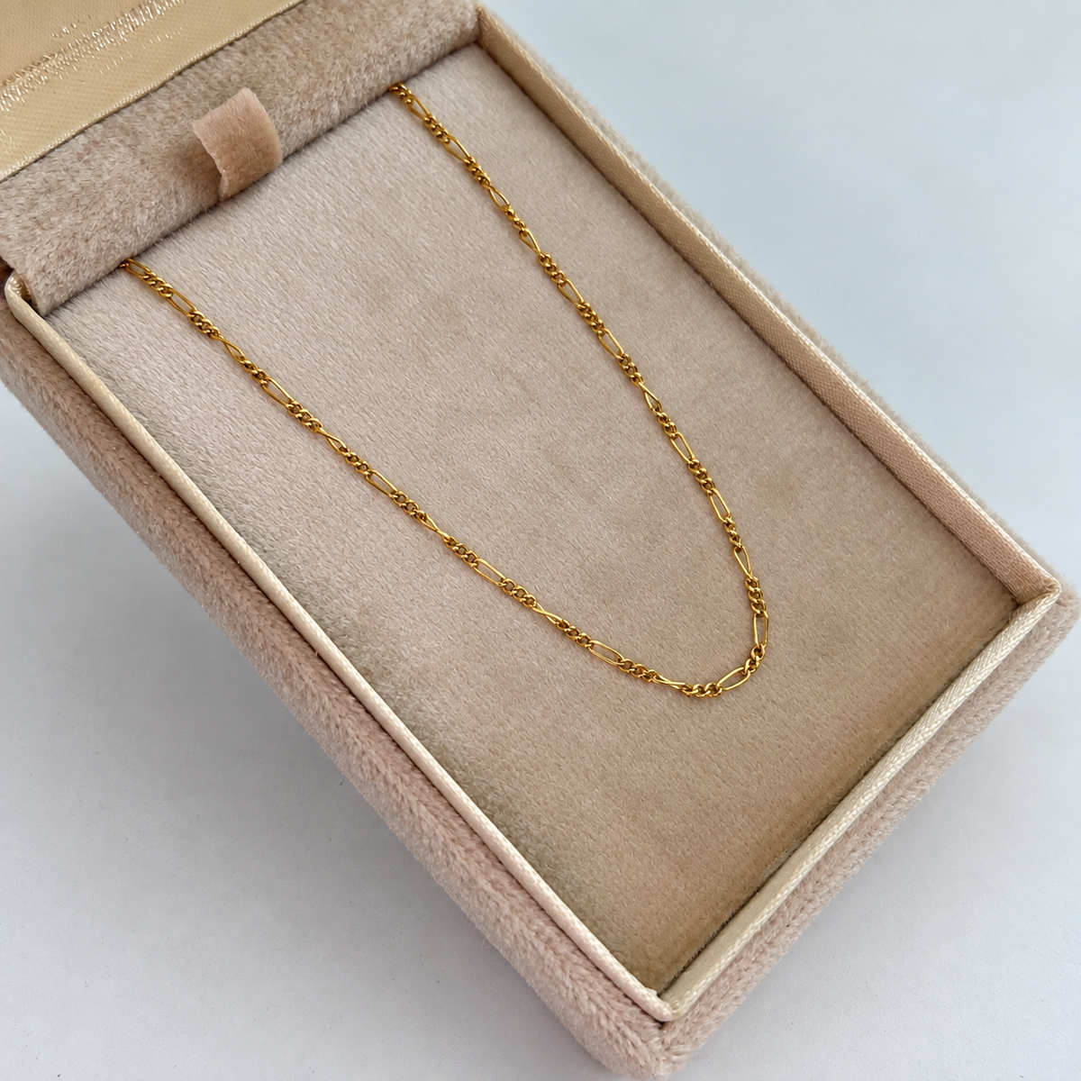 PULSO ITALY FIGARO ORO AMARILLO 18K +3 / 0,78 GR / 1,4 MM / 19 CM