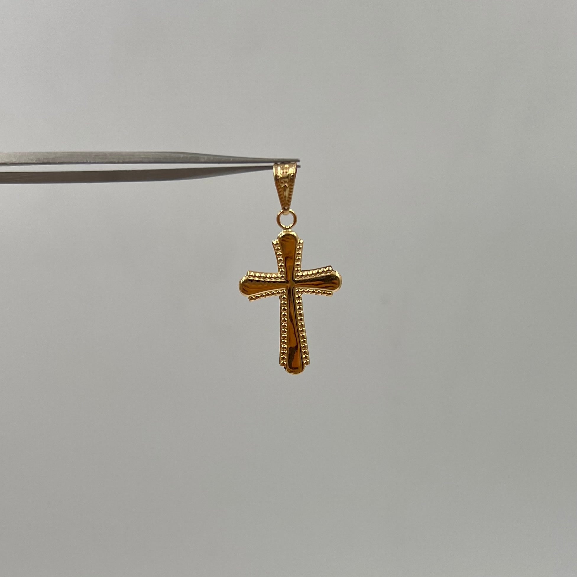 DIJE CRUZ ORO AMARILLO 18K 0,9 GR / 3 MM / 2,5 CM