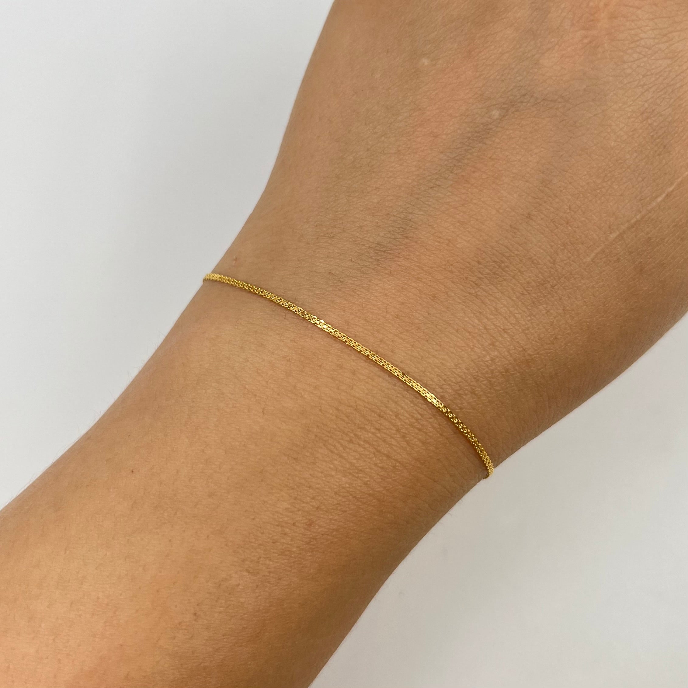 PULSO ITALY CHINO  ORO AMARILLO 18K +3 / 0,7 GR / 1 MM / 17 CM