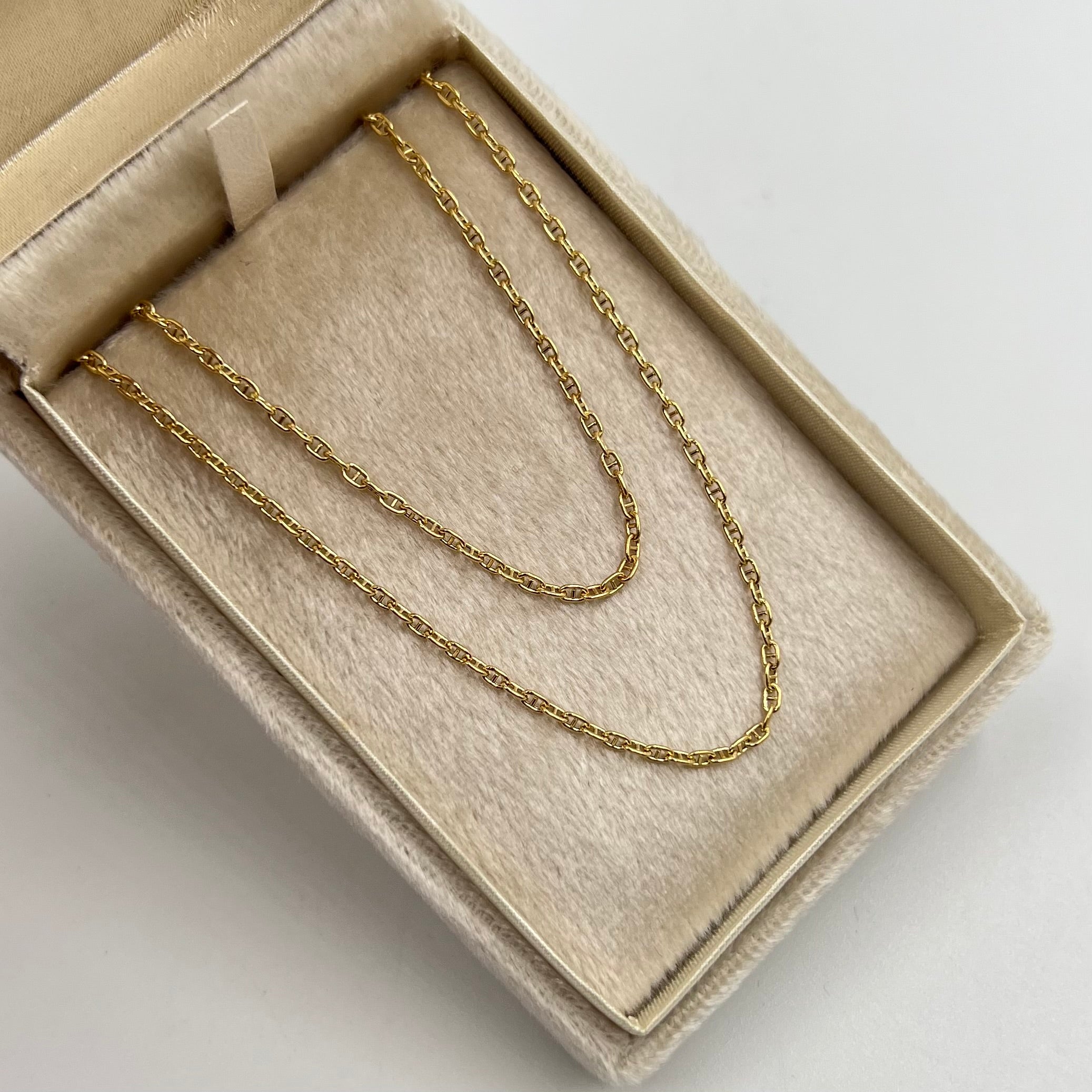 CADENA ITALY GC ORO AMARILLO 18K +3 / 2,37 GR / 1,9 MM / 50 CM