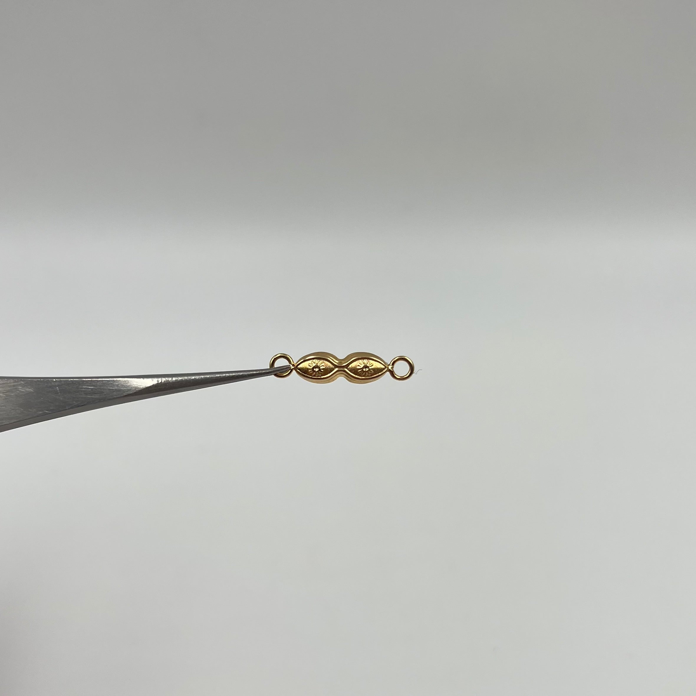 HERRAJE OJOS DE SANTA LUCIA  ORO AMARILLO 18K 0,34 GR / 1,8 CM