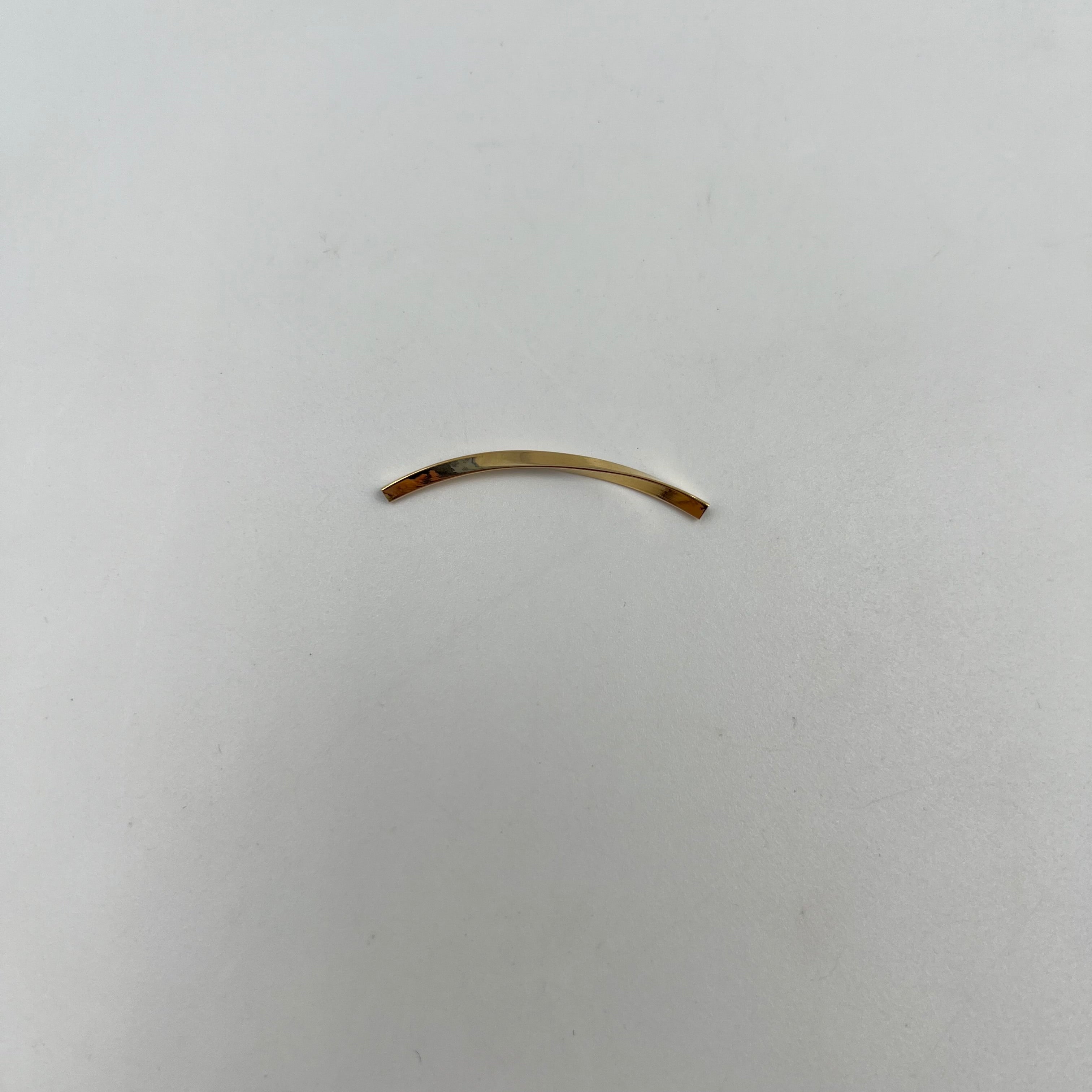 HERRAJE TUBO ENTORCHADO  ORO AMARILLO 18K 0,33 GR / 3,8 CM