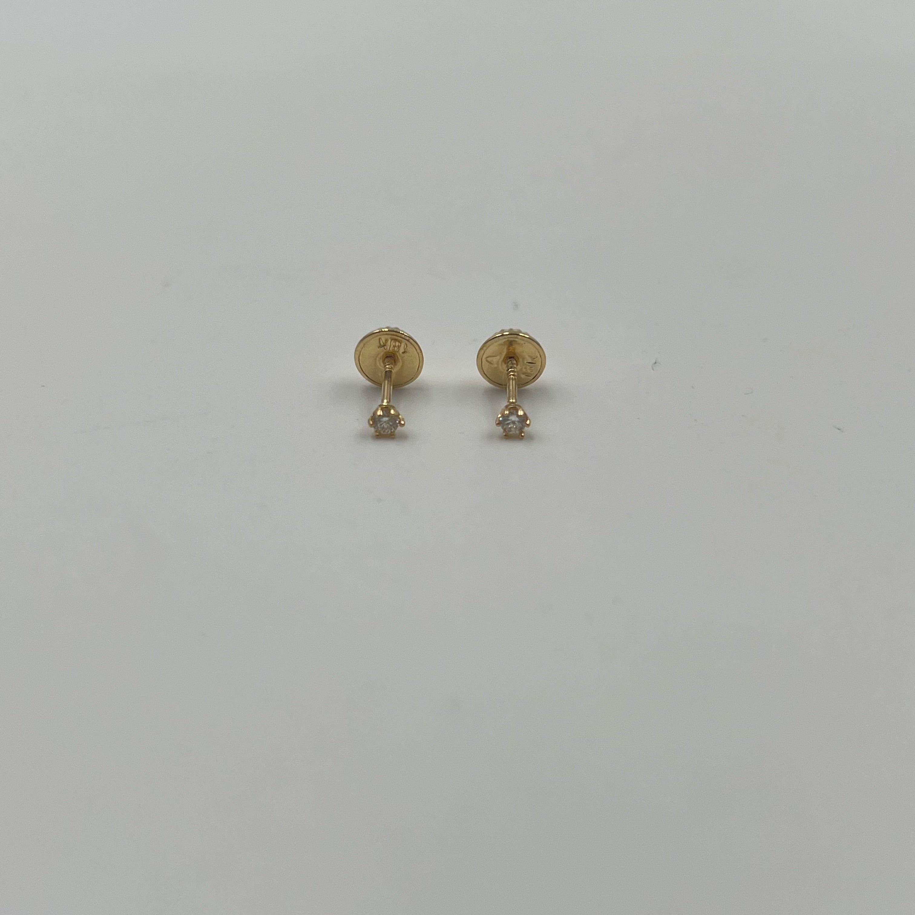 TOPOS DIAMANTE ORO AMARILLO 18K 0,44 GR / 3 MM (JOYA)