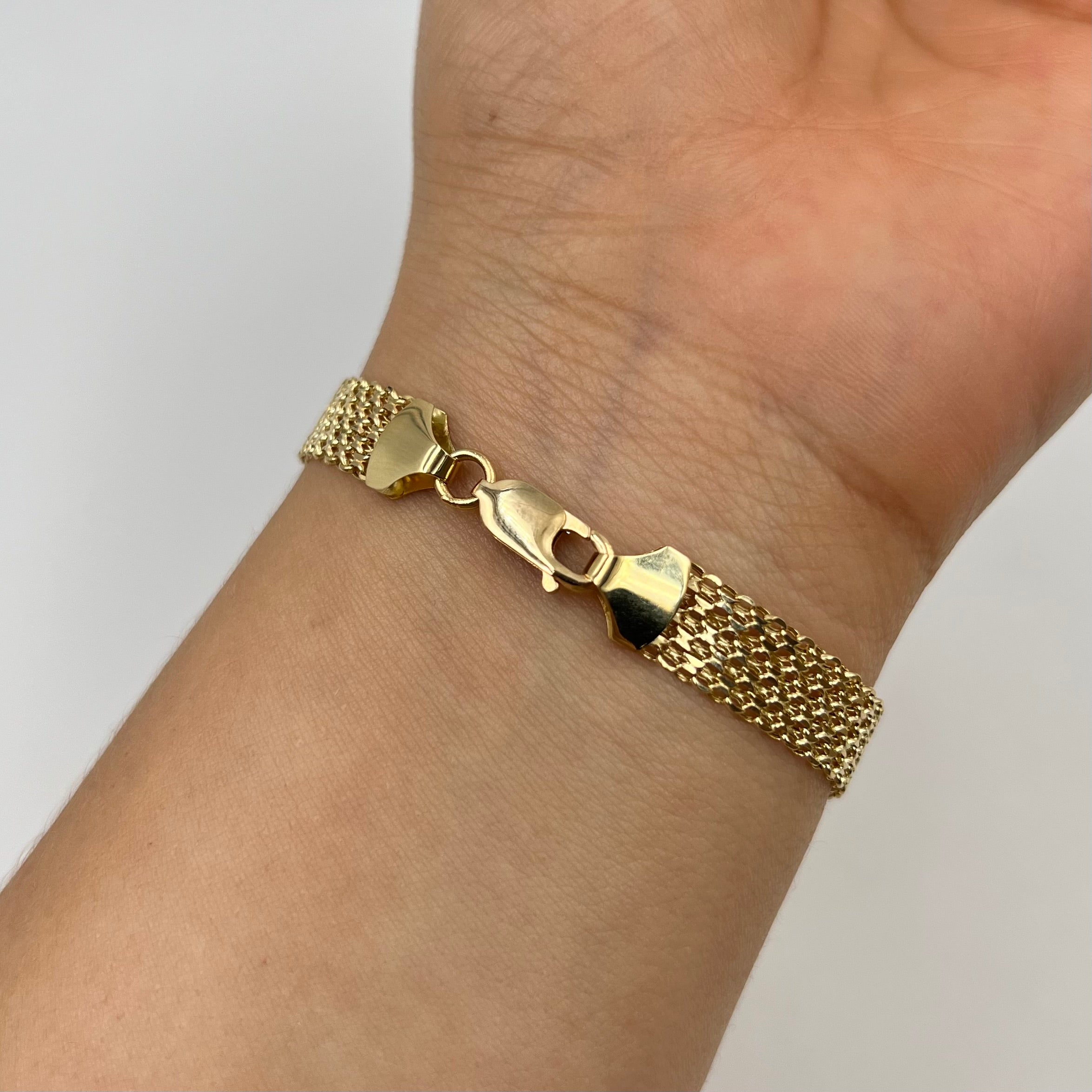 PULSO ITALY CHINO  ORO AMARILLO 18K +3 / 4,67 GR / 8 MM / 19 CM