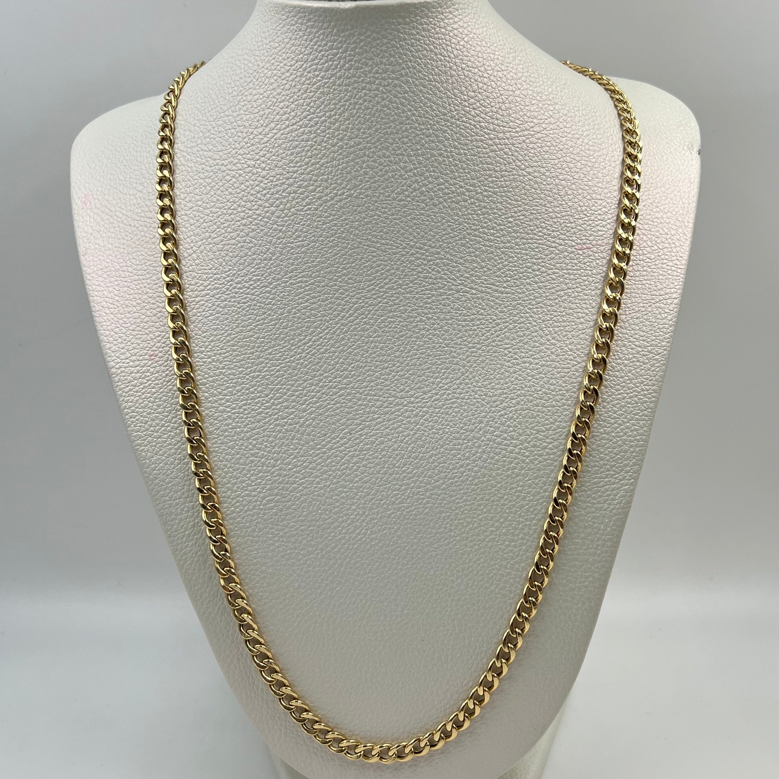 CADENA ITALY CUBANA ORO AMARILLO 18K 9,84 GR / 6 MM / 60 CM