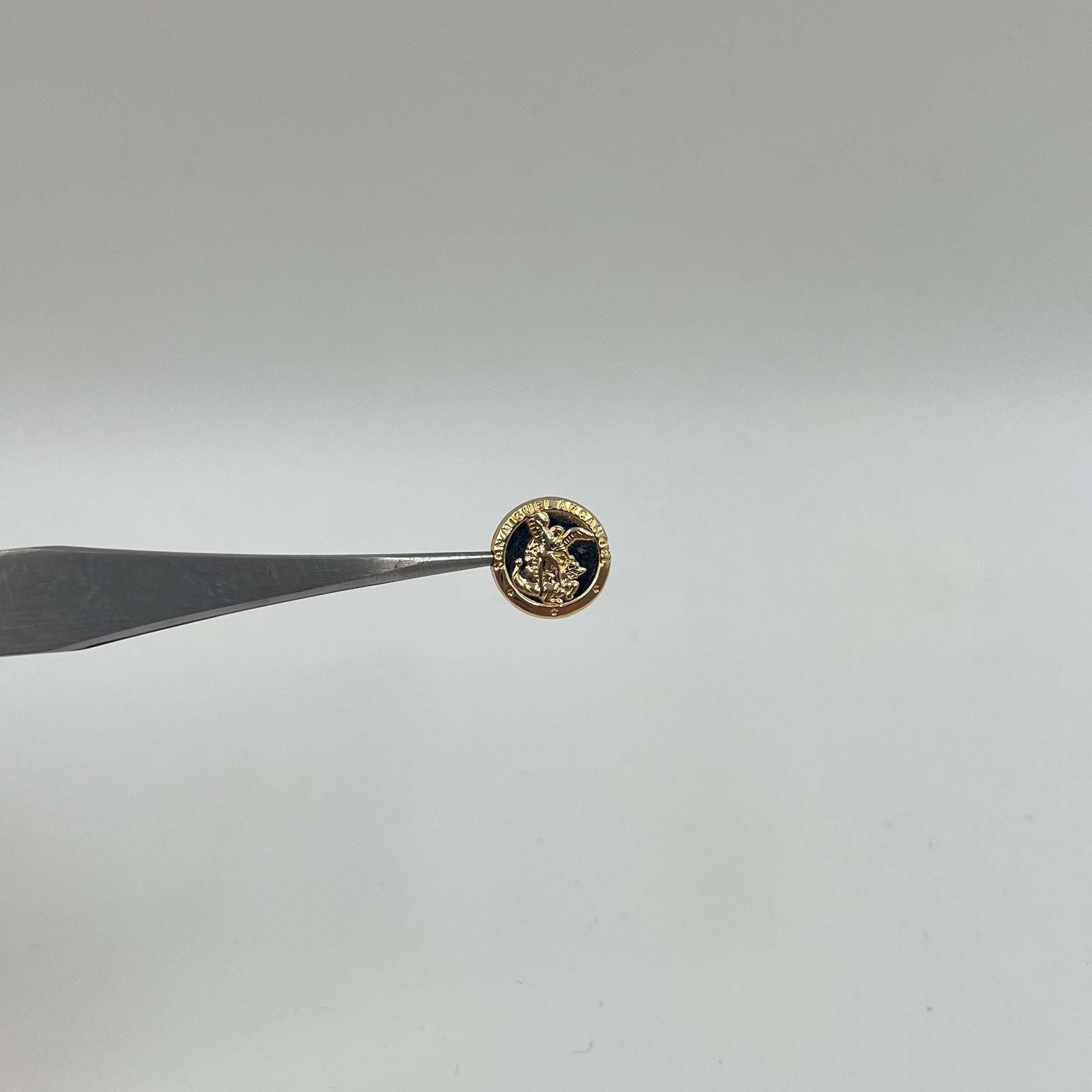 HERRAJE SAN MIGUEL TAMBOR ORO AMARILLO 18K 0,57 GR / 1,2 CM