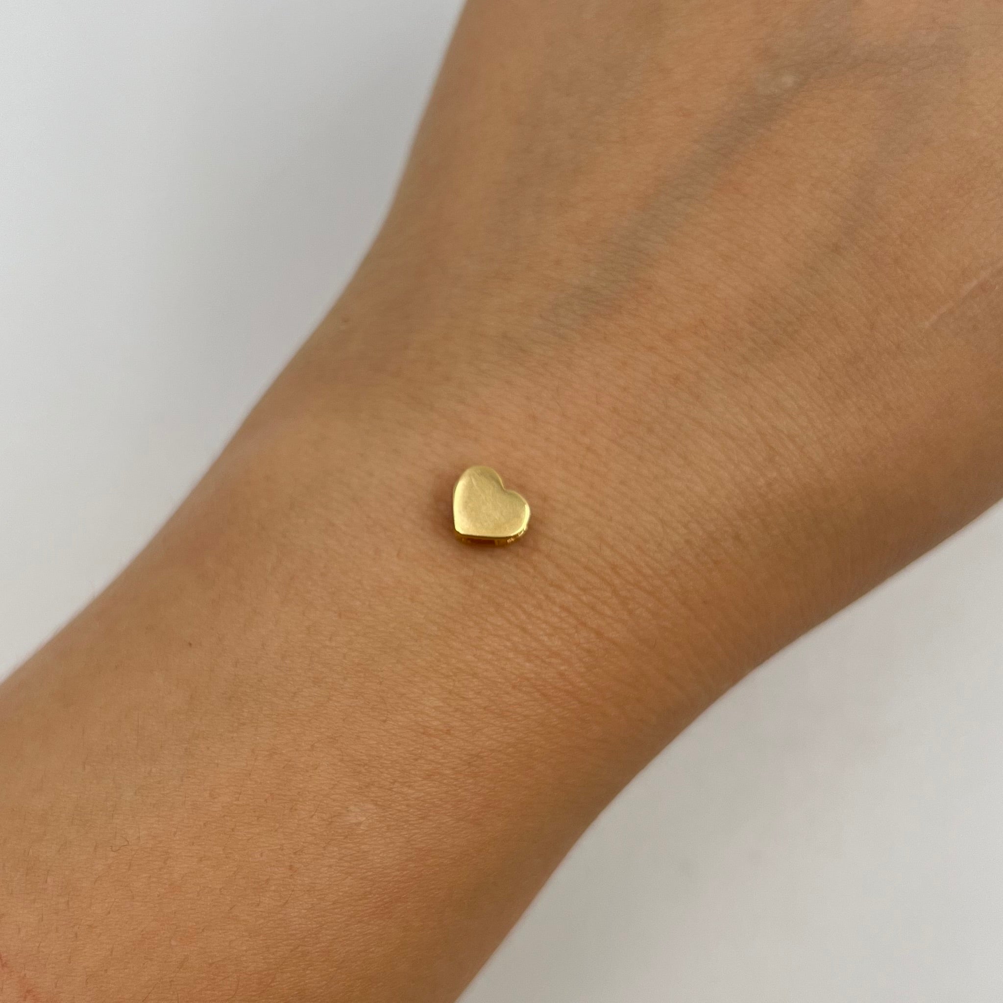 HERRAJE CORAZON  ORO AMARILLO 18K 0,58 GR / 0,7 CM