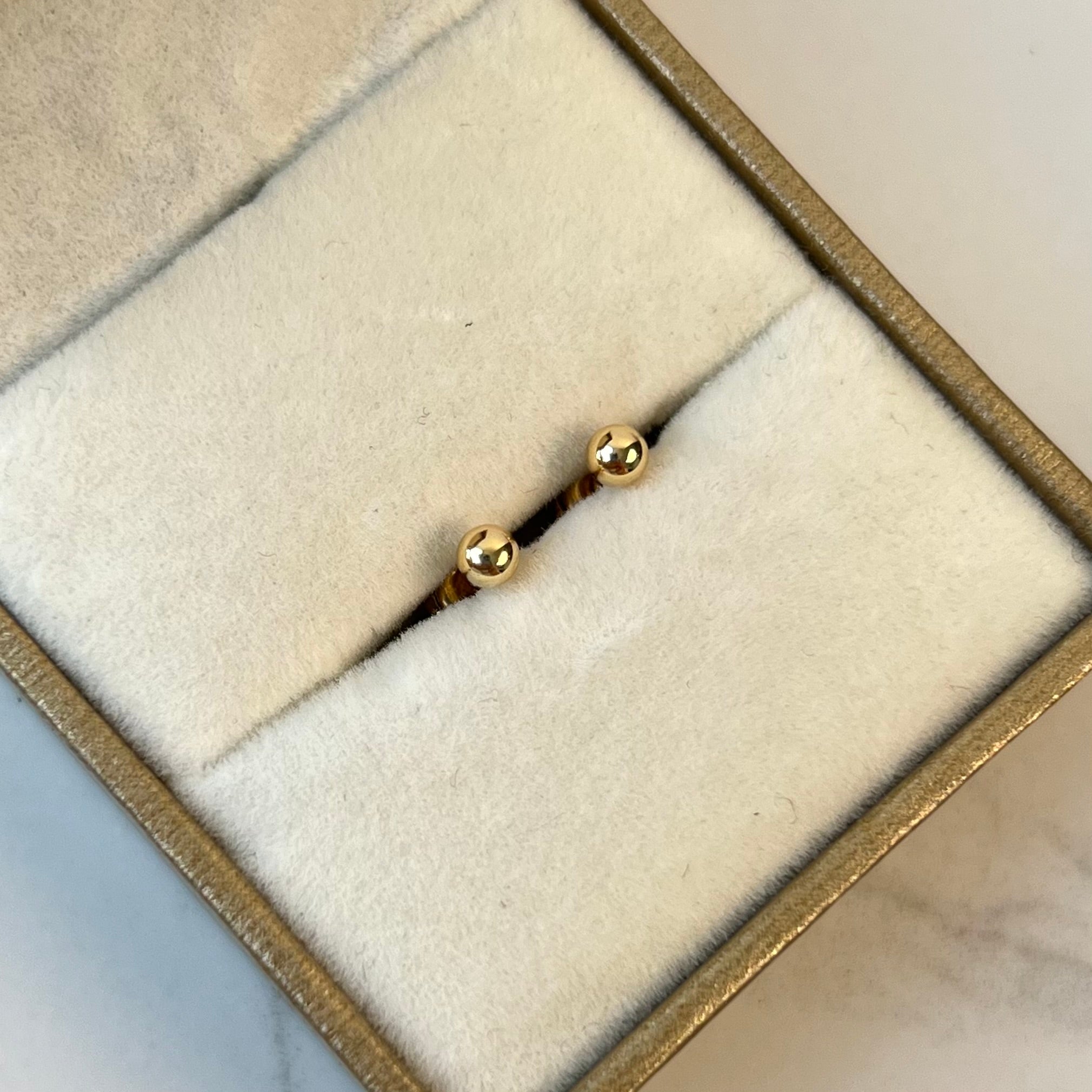 TOPOS BOLA LISO  3MM ORO AMARILLO 18K 0,42 GR / 3 MM