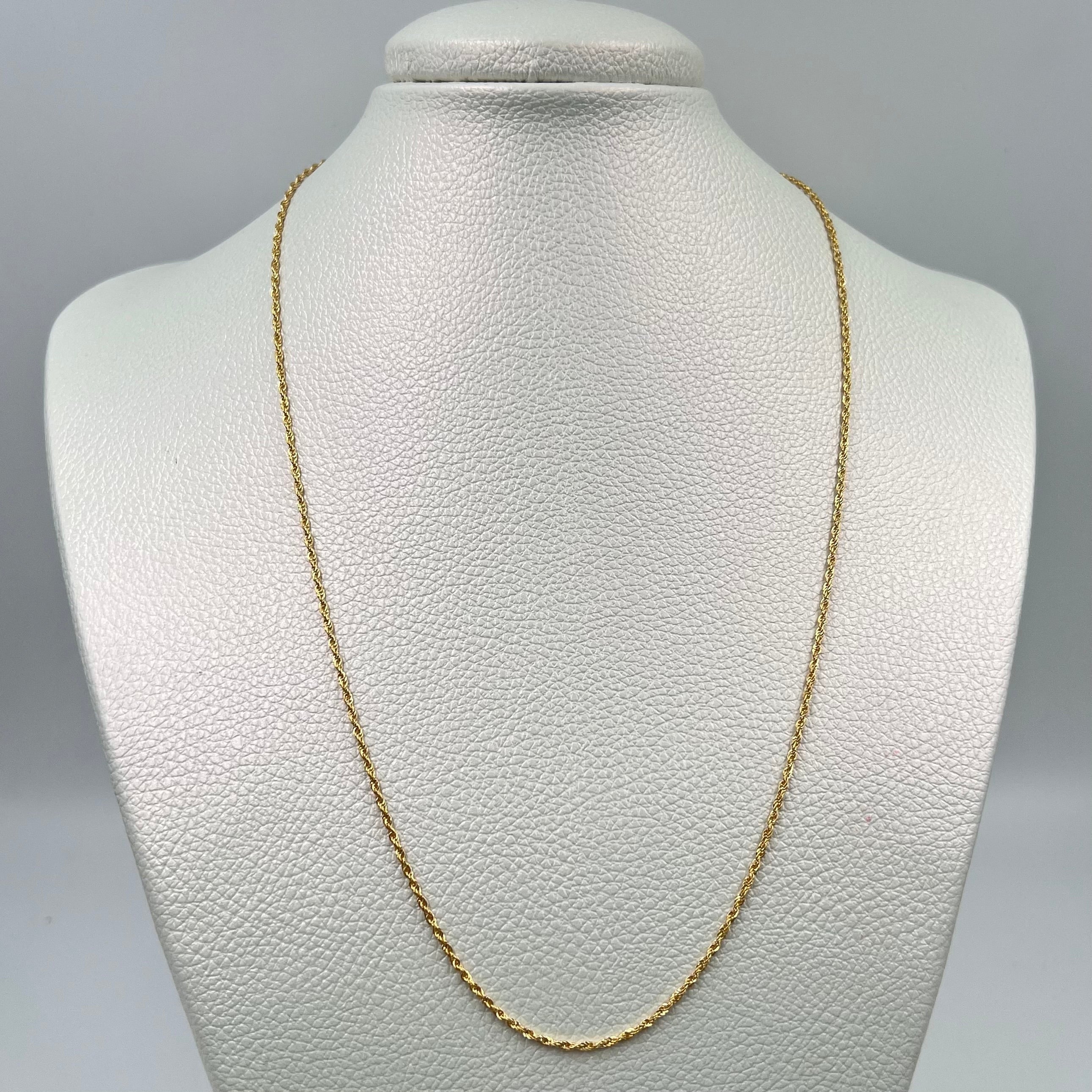 CADENA ITALY MINI LAZO ORO AMARILLO 18K +3 / 0,86 GR / 1,2 MM / 45 CM