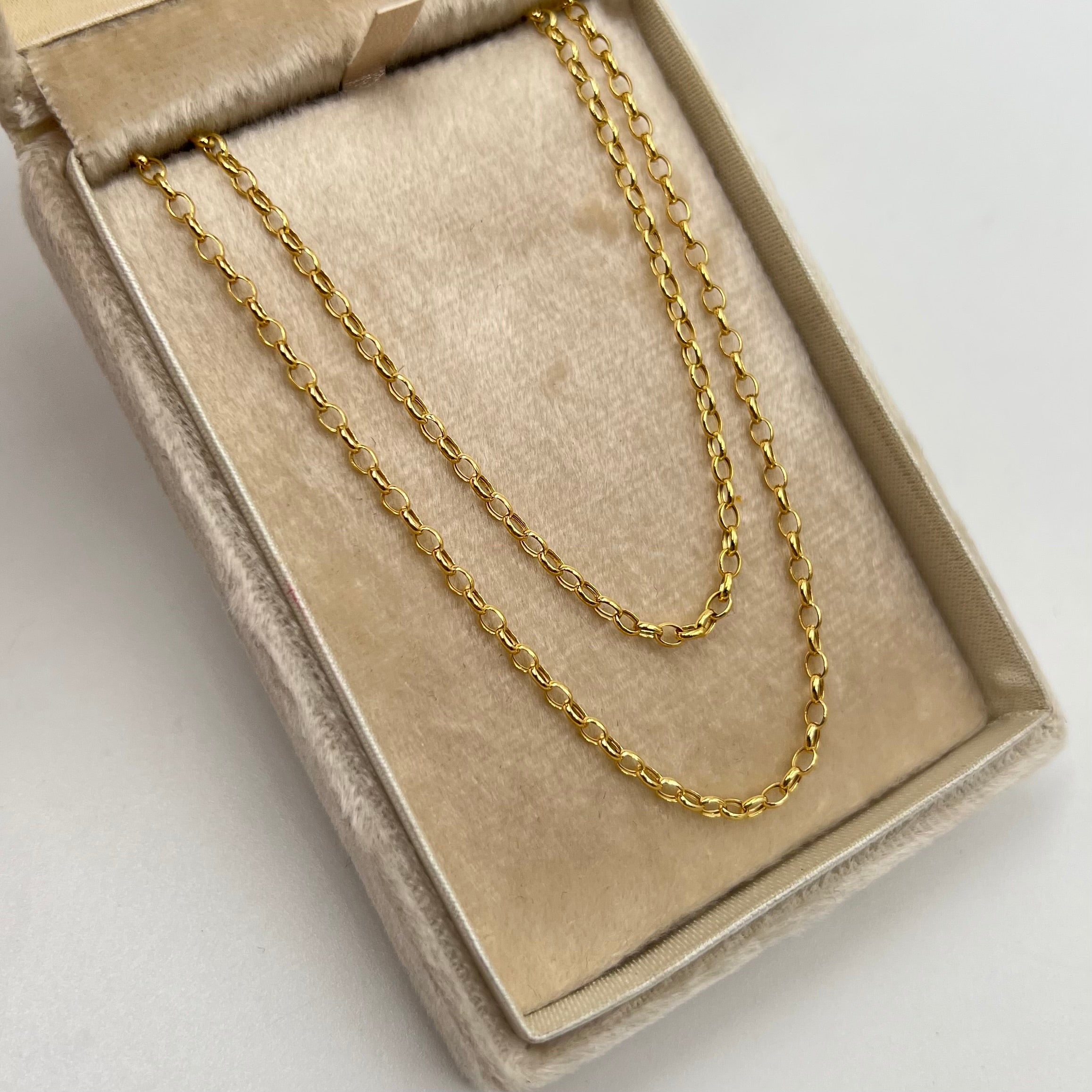 CADENA ITALY ROLL-ON ORO AMARILLO 18K +3 / 1,36 GR / 1,5 MM / 50 CM